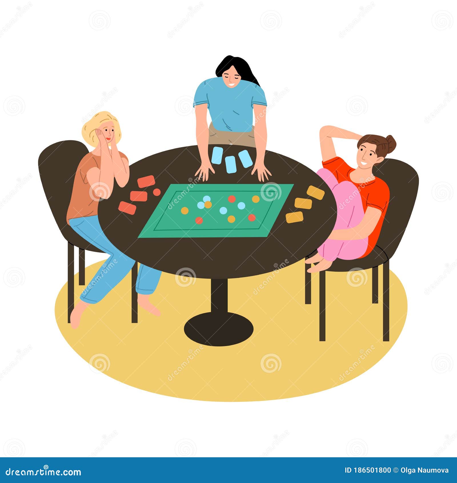 Jogar jogos de tabuleiro jogando amigos juntos vetor. homem e