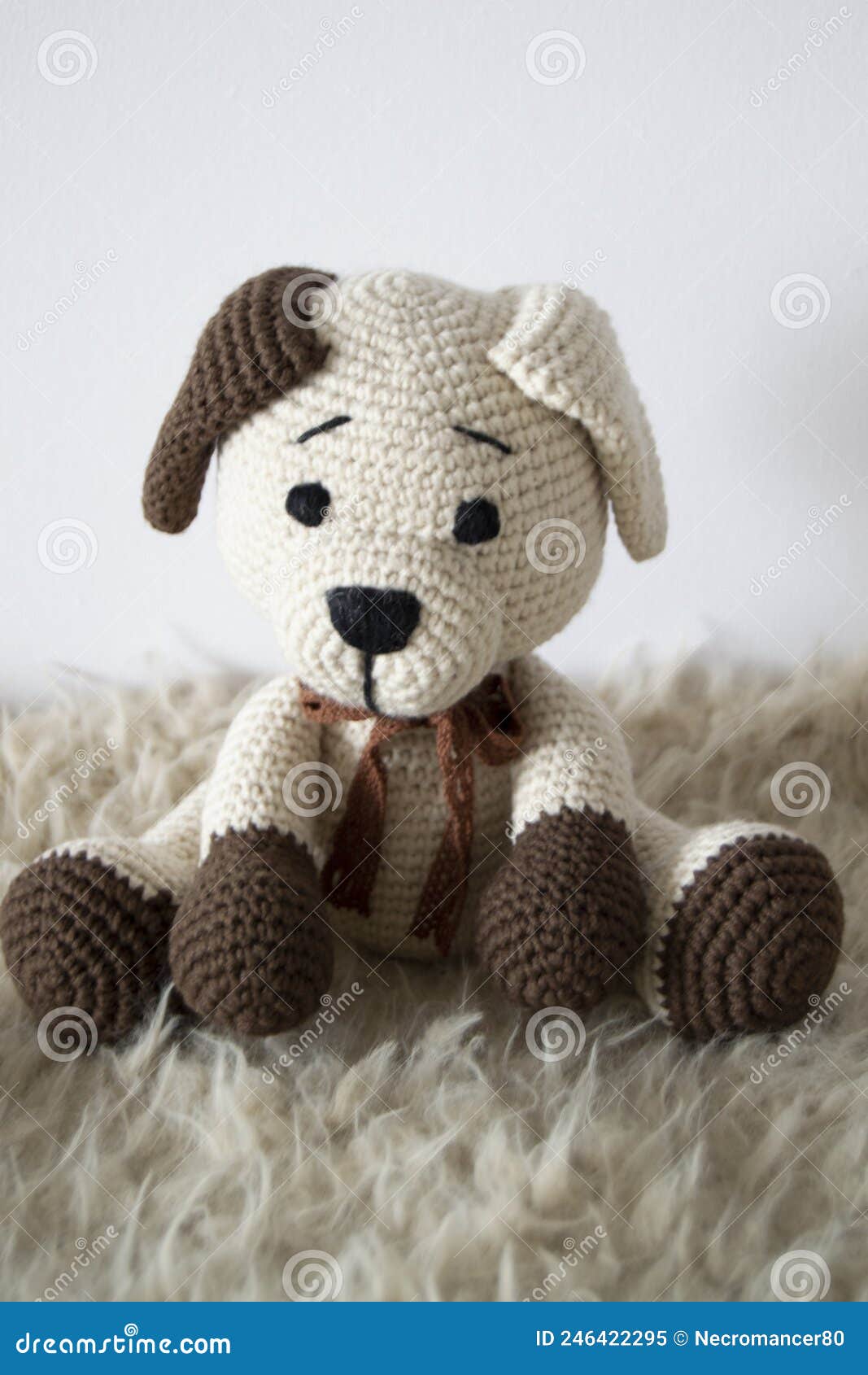 Amigurumi De Cachorro. Animal Relleno De Crochet. Juguete
