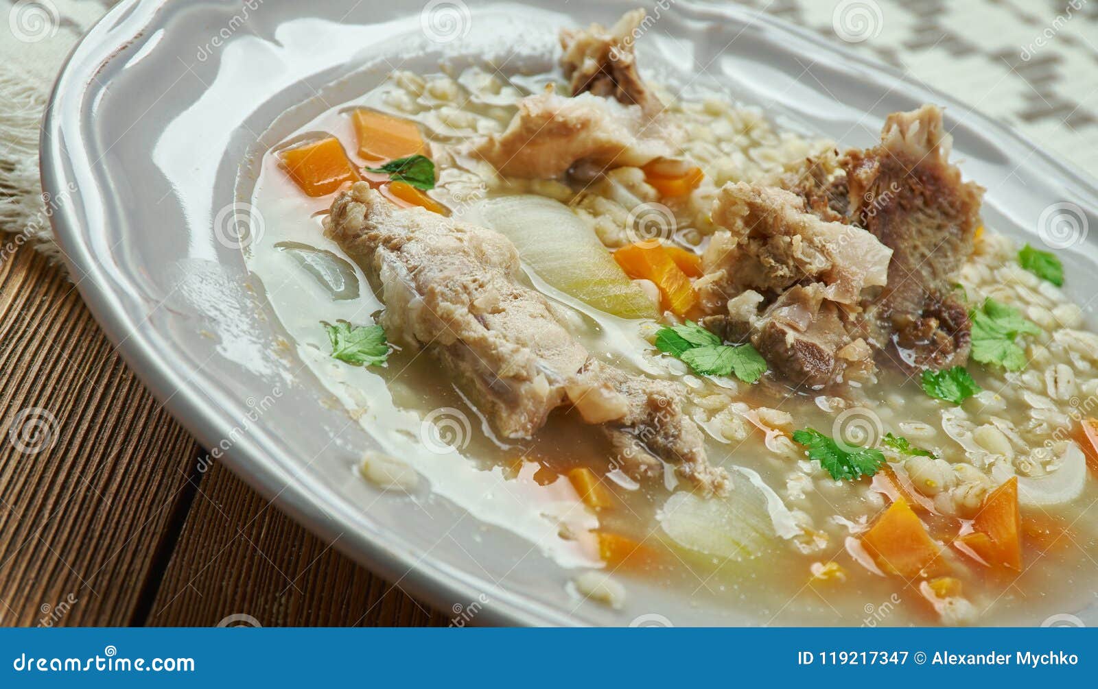 Amish Beef Barley Soup stock image. Image of traditional - 119217347