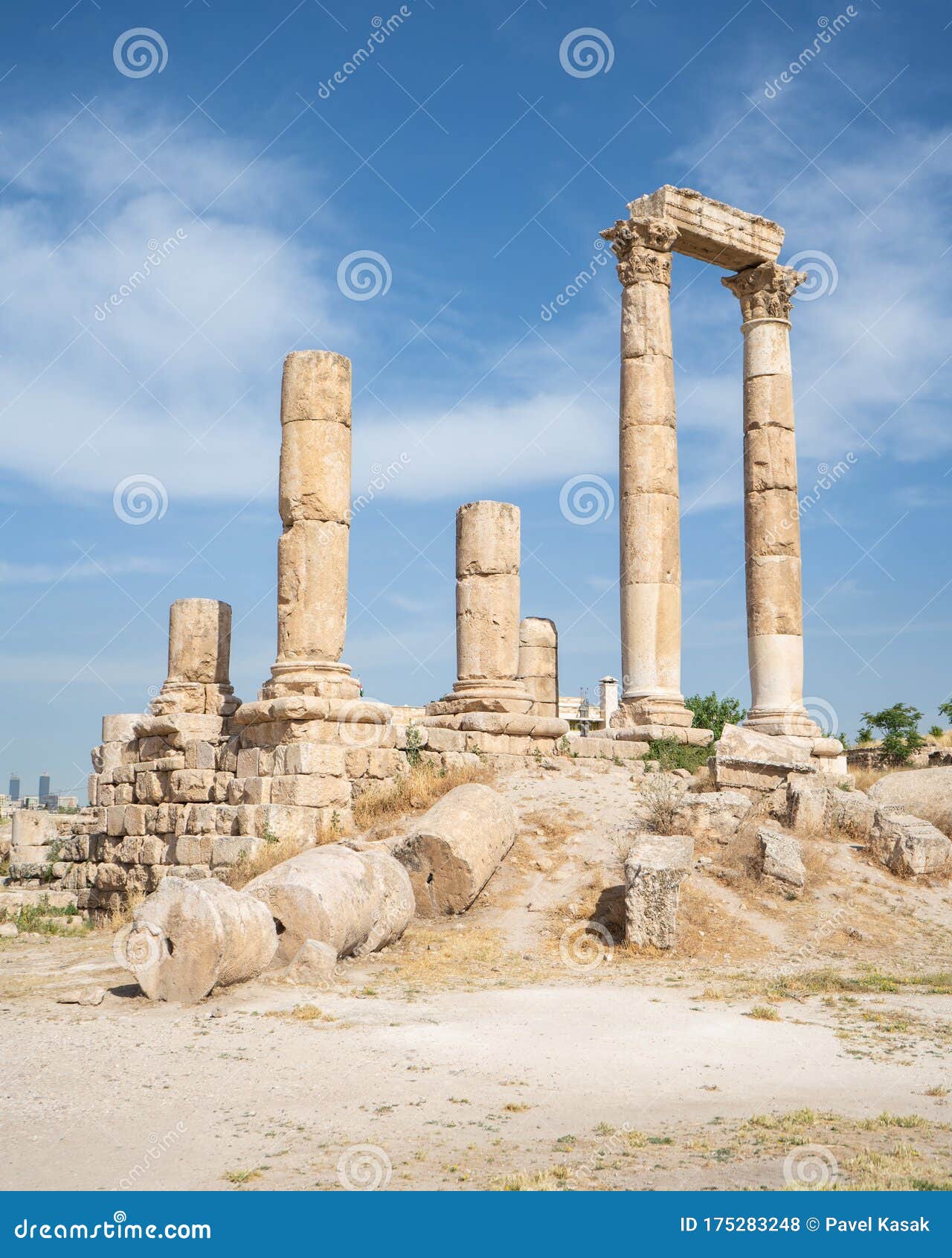 Citadel, Amman, Jordan, Travel Concept Stock - Image of ancient, arab: 175283248