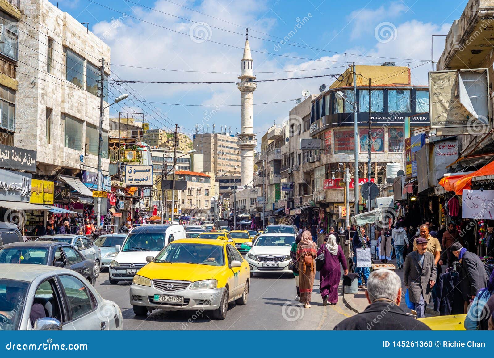 Street View of Amman, the Capital of Jordan Editorial Image - Image of grand, countrys: 145261360