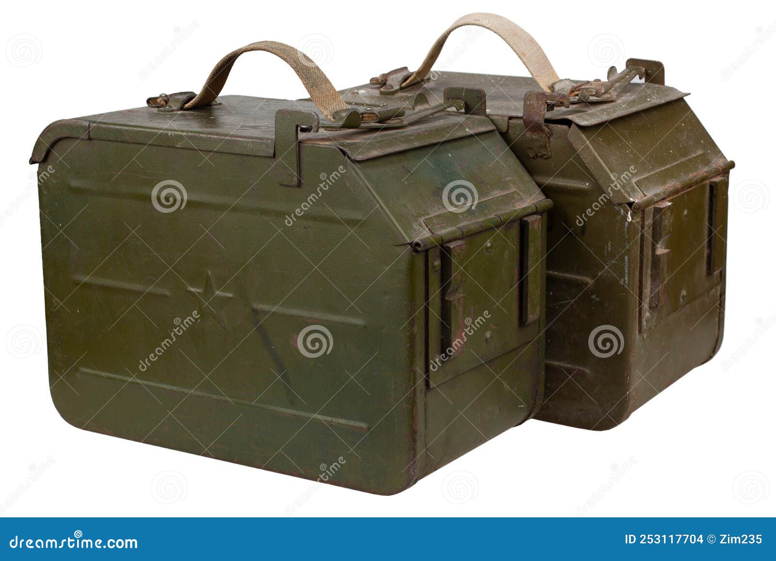 ammo can for ammunition belt for a 12.7 mm heavy machine gun dshk used by the former soviet union