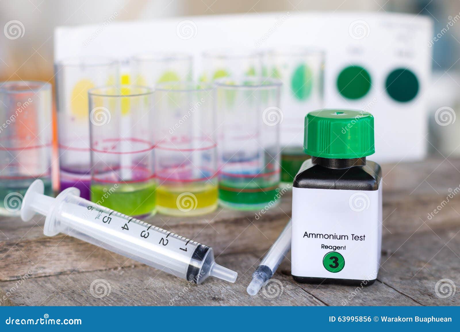 Ammonia Test Kit With Syringe Stock Photo Image Of Value Bottle