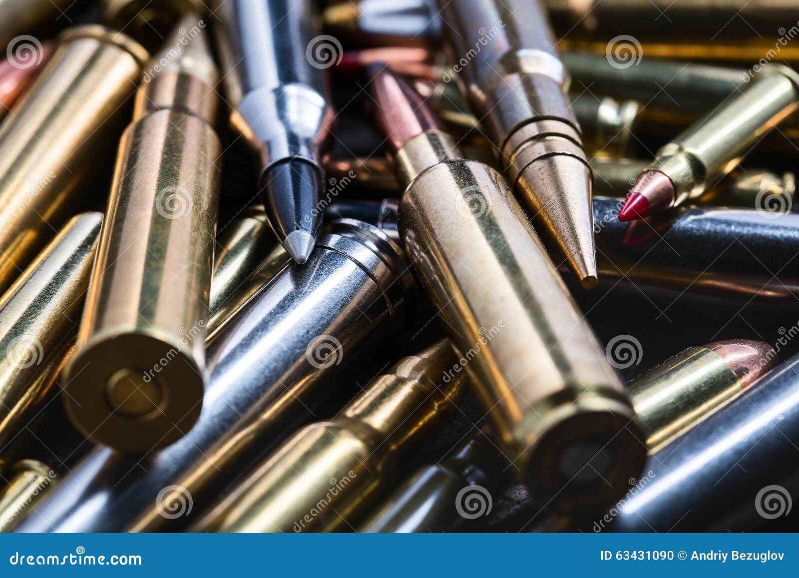 Ammunition for firearms stock photo. Image of caliber 63431090