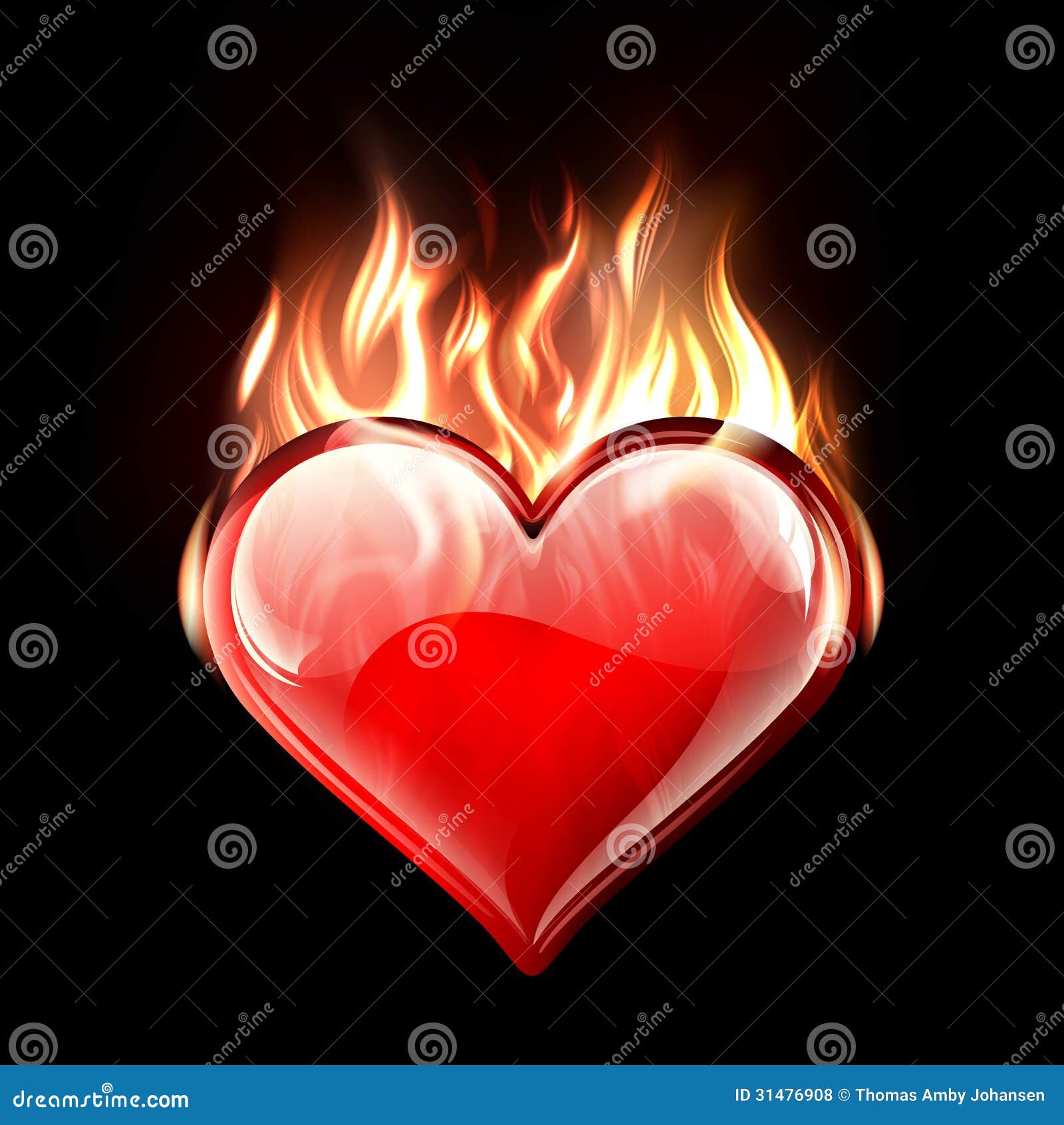Amor ardente ilustração do vetor. Ilustração de arte 31476908