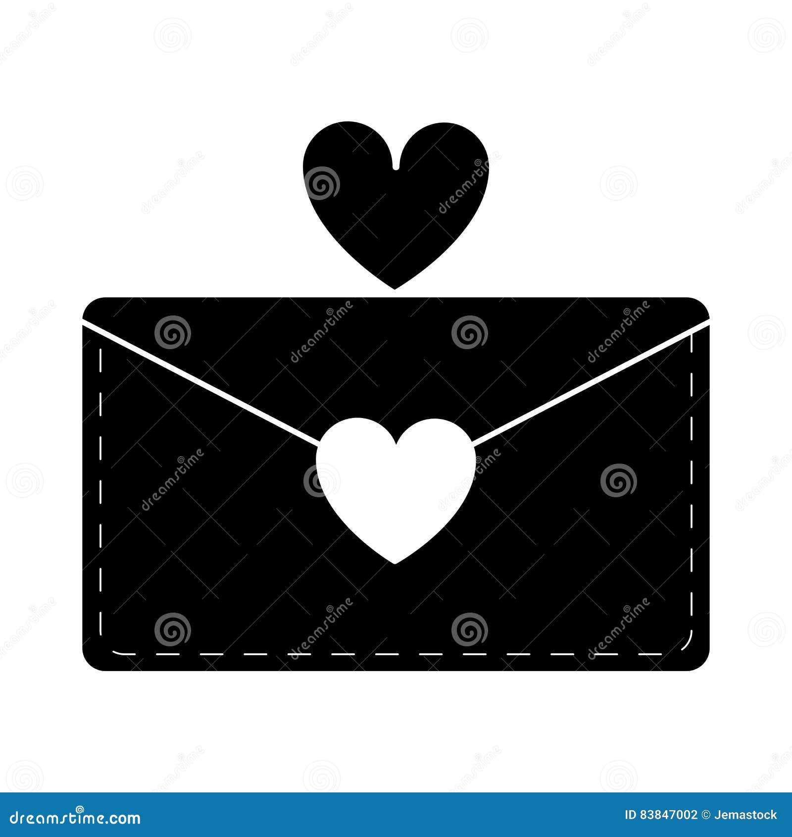 Amor Da Mensagem Do Envelope Do Email Da Silhueta Ilustração do Vetor -  Ilustração de envelope, papel: 83847002, image size:1600x1690