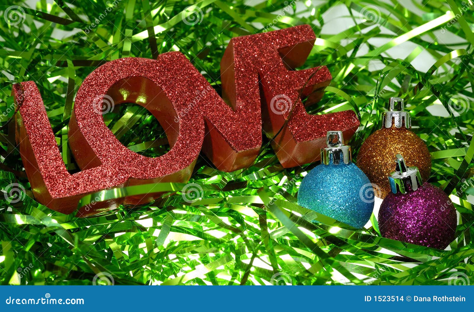 Amor de la Navidad foto de archivo. Imagen de verde, conceptual - 1523514