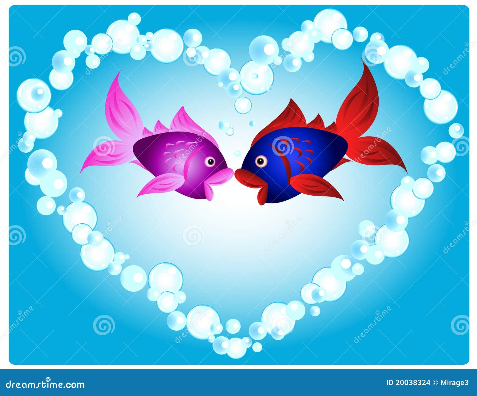 Amor dos peixes ilustração do vetor. Ilustração de proposta - 20038324, image size:1600x1328