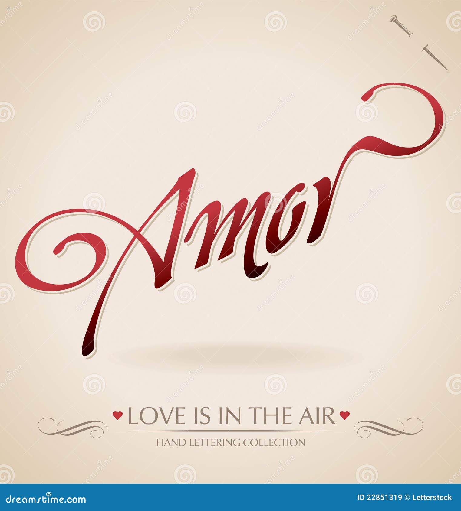 amor hand lettering ()