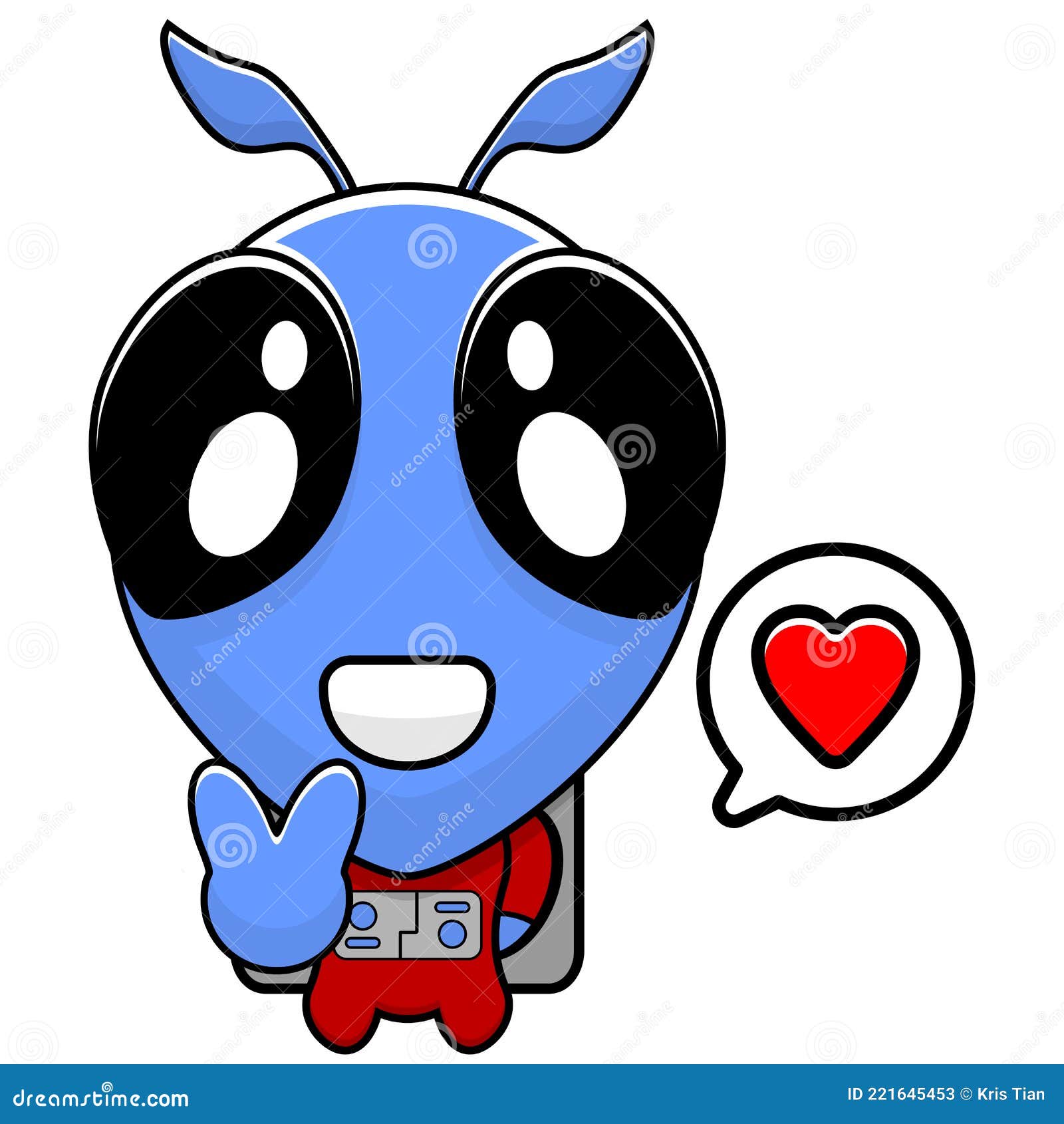 Amor Pela Paz Do Mascote Alienígena Azul Bonito Ilustração do Vetor -  Ilustração de isolado, planeta: 221645453