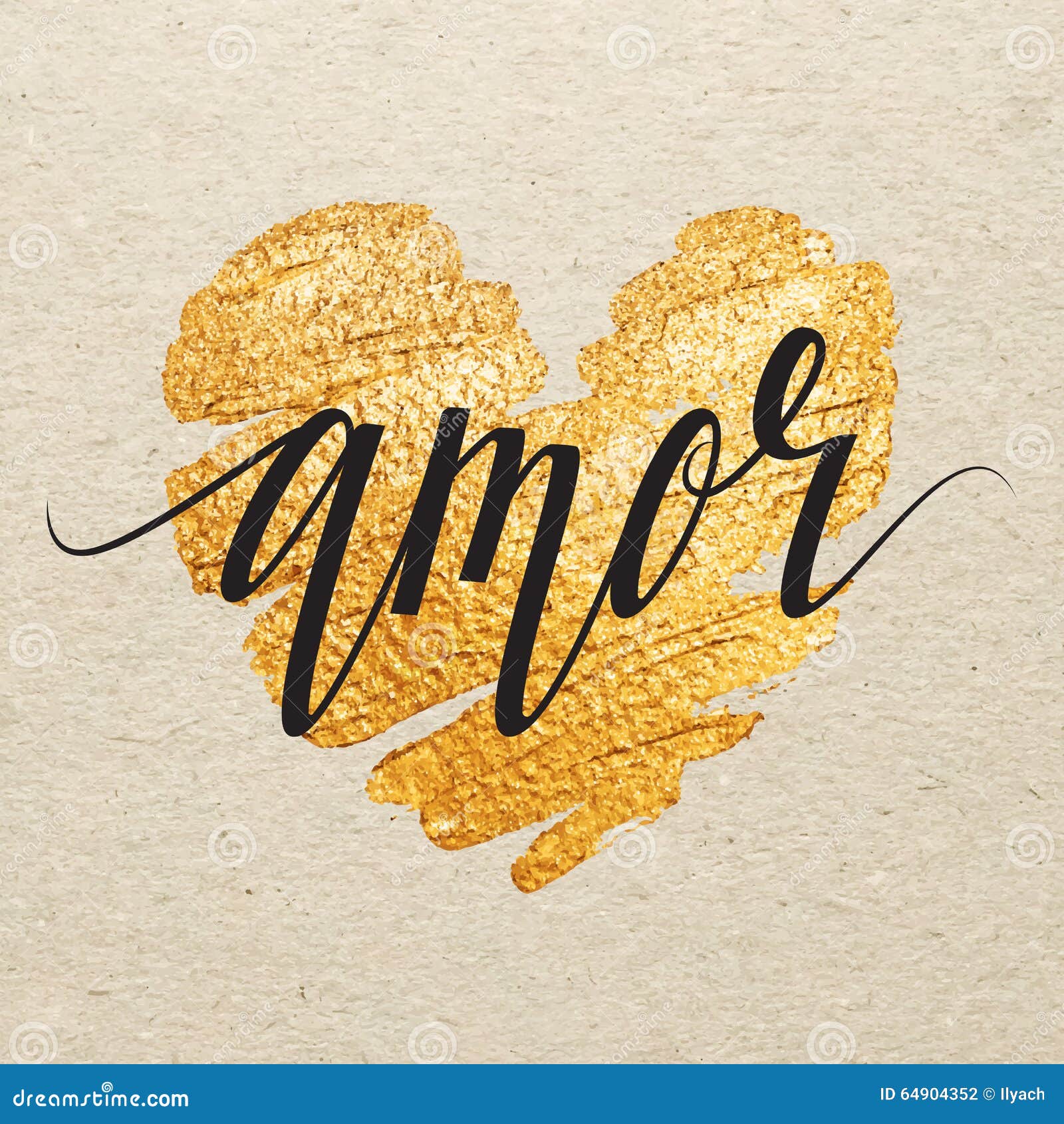 amor spanish valentines day greeting card.