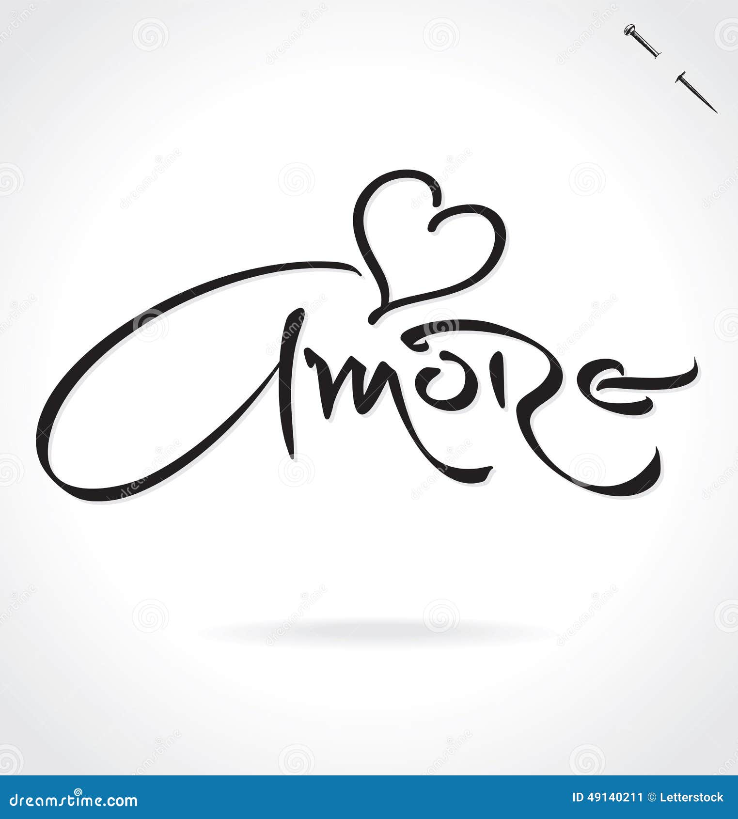 amore hand lettering ()