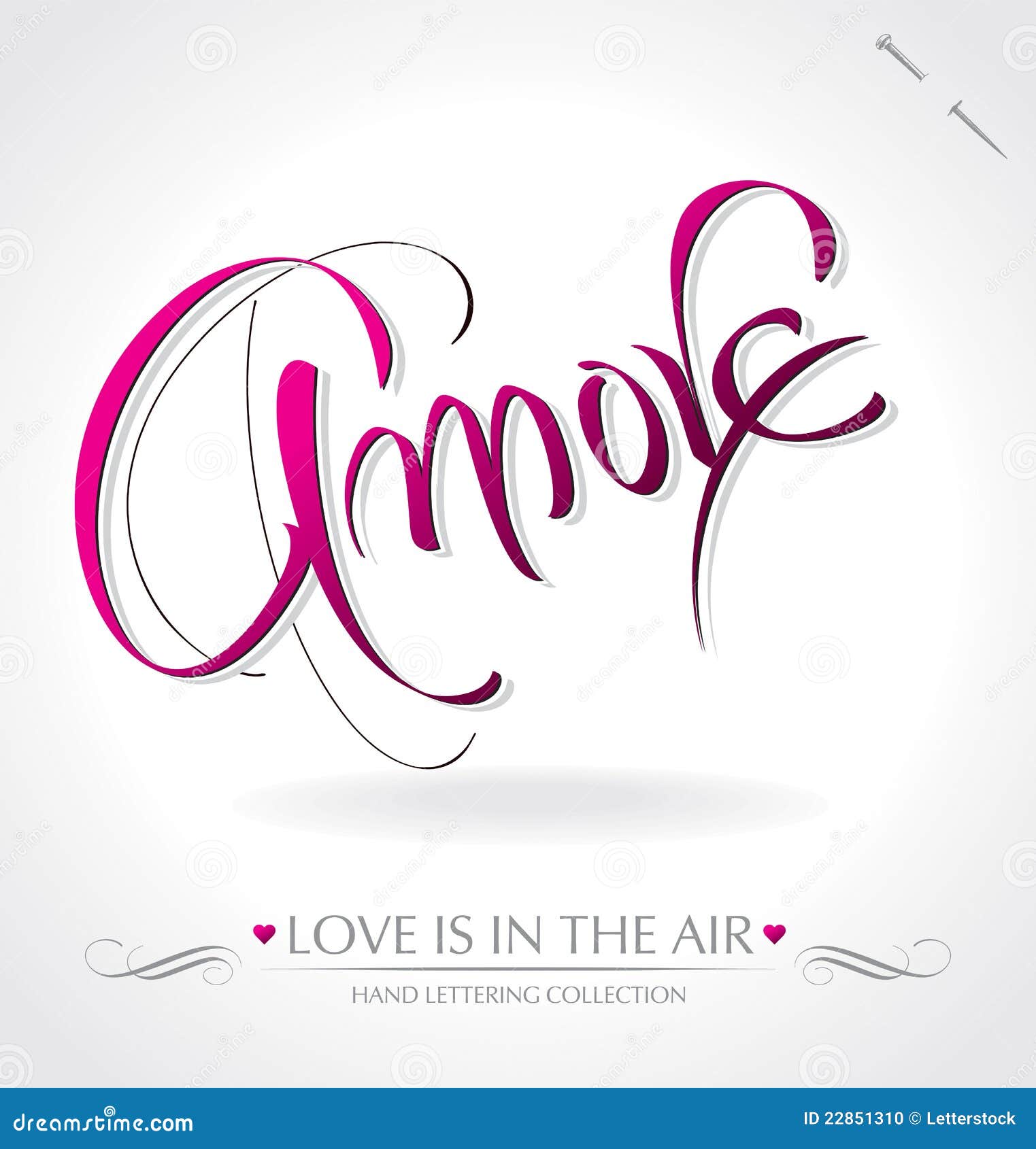 amore hand lettering ()