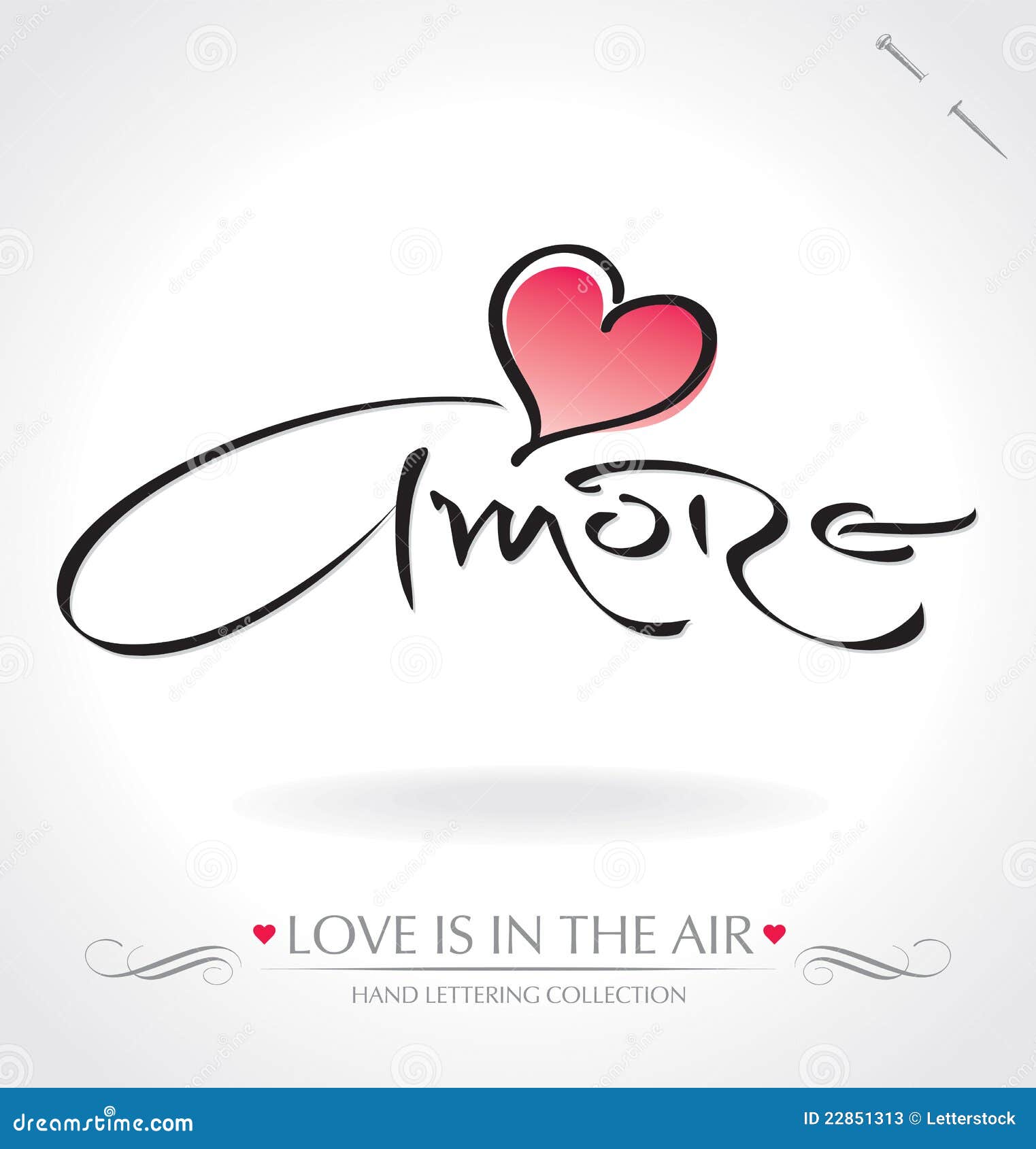 amore hand lettering ()