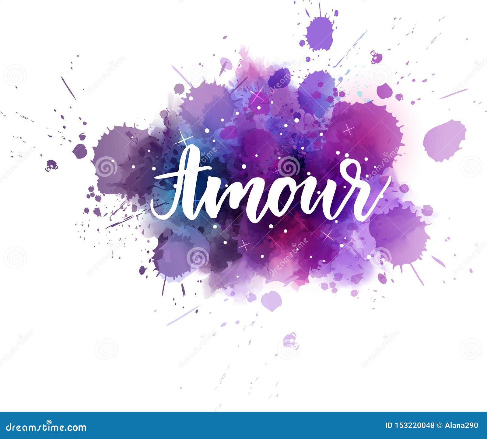 amour hanwritten calligraphy