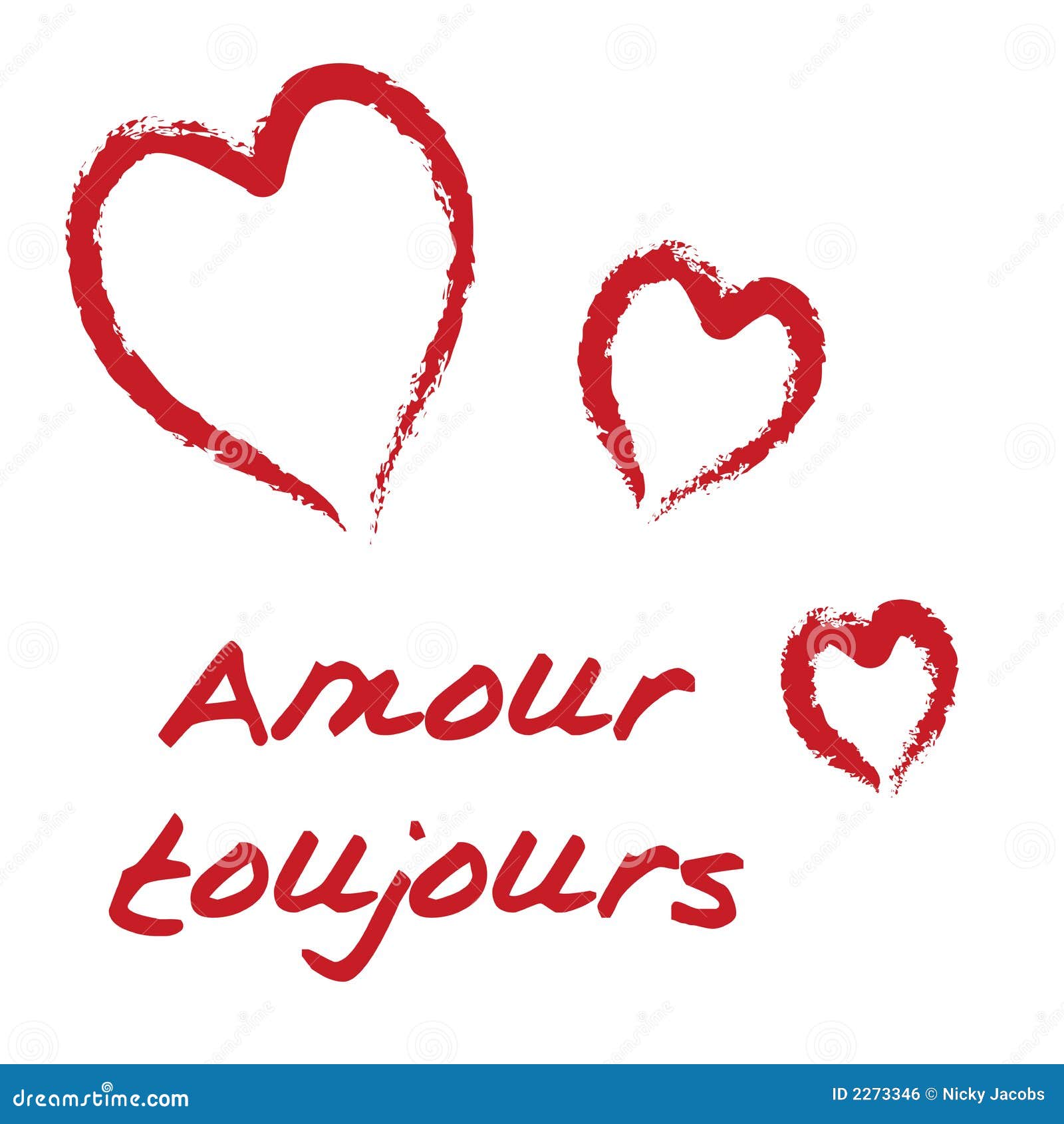 Amour Toujours Stock Vector Illustration Of Children