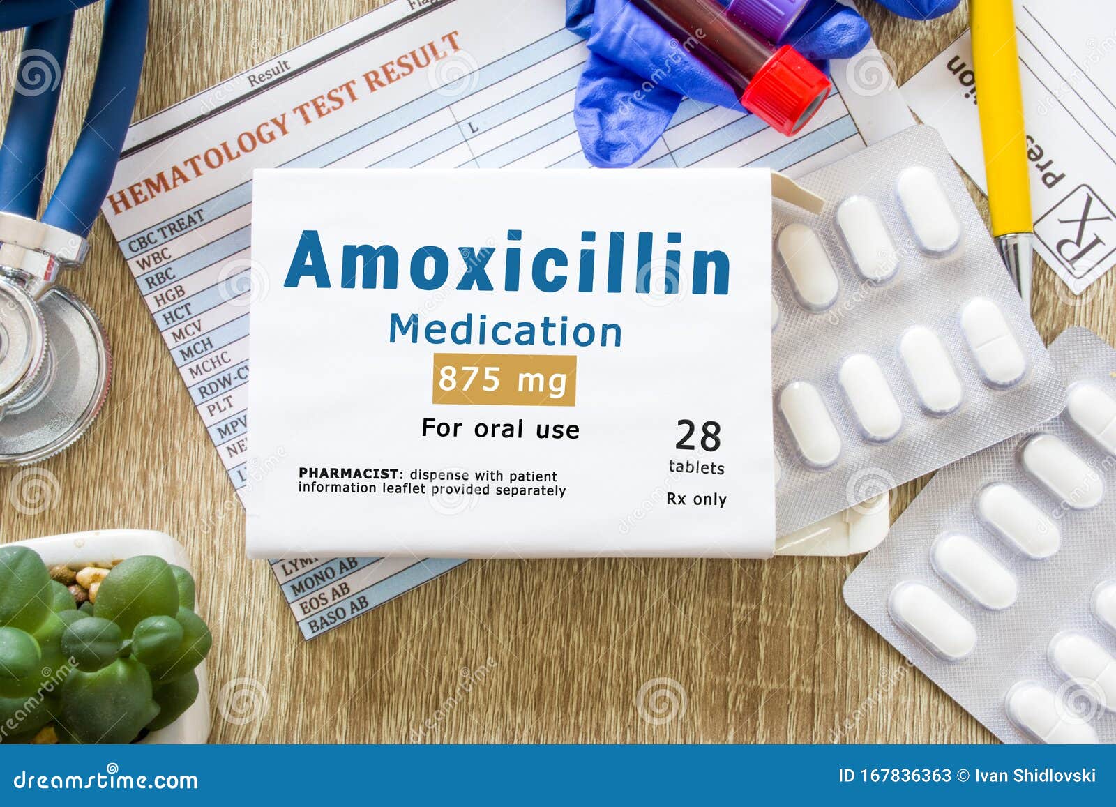 Amoxicillin Medication As International Nonproprietary Or Generic Name