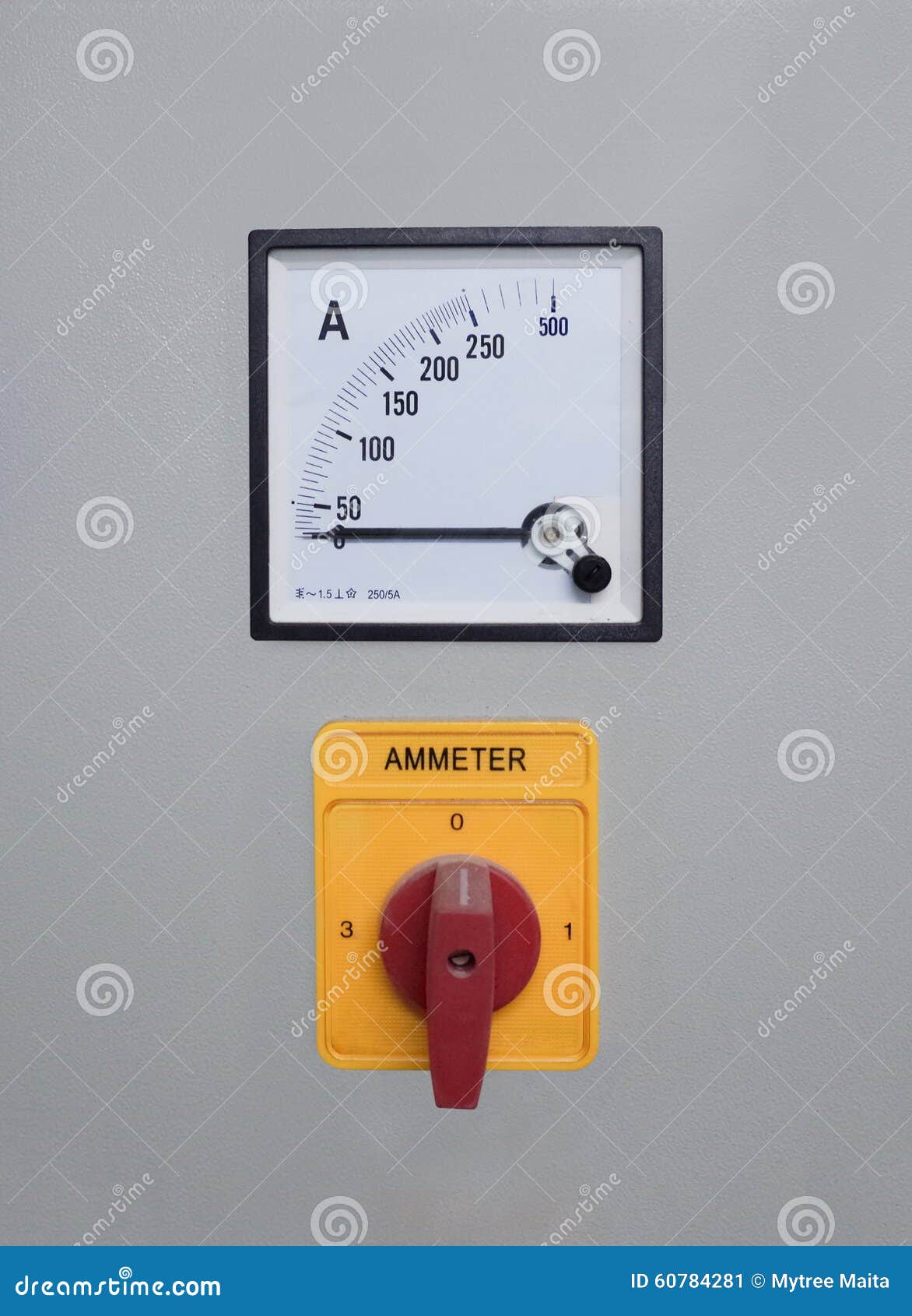 Amp meter stock image. Image of measure, control, ammeter 60784281