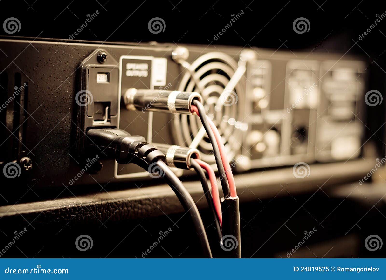 Amplifier equipment stock image. Image of technology 24819525