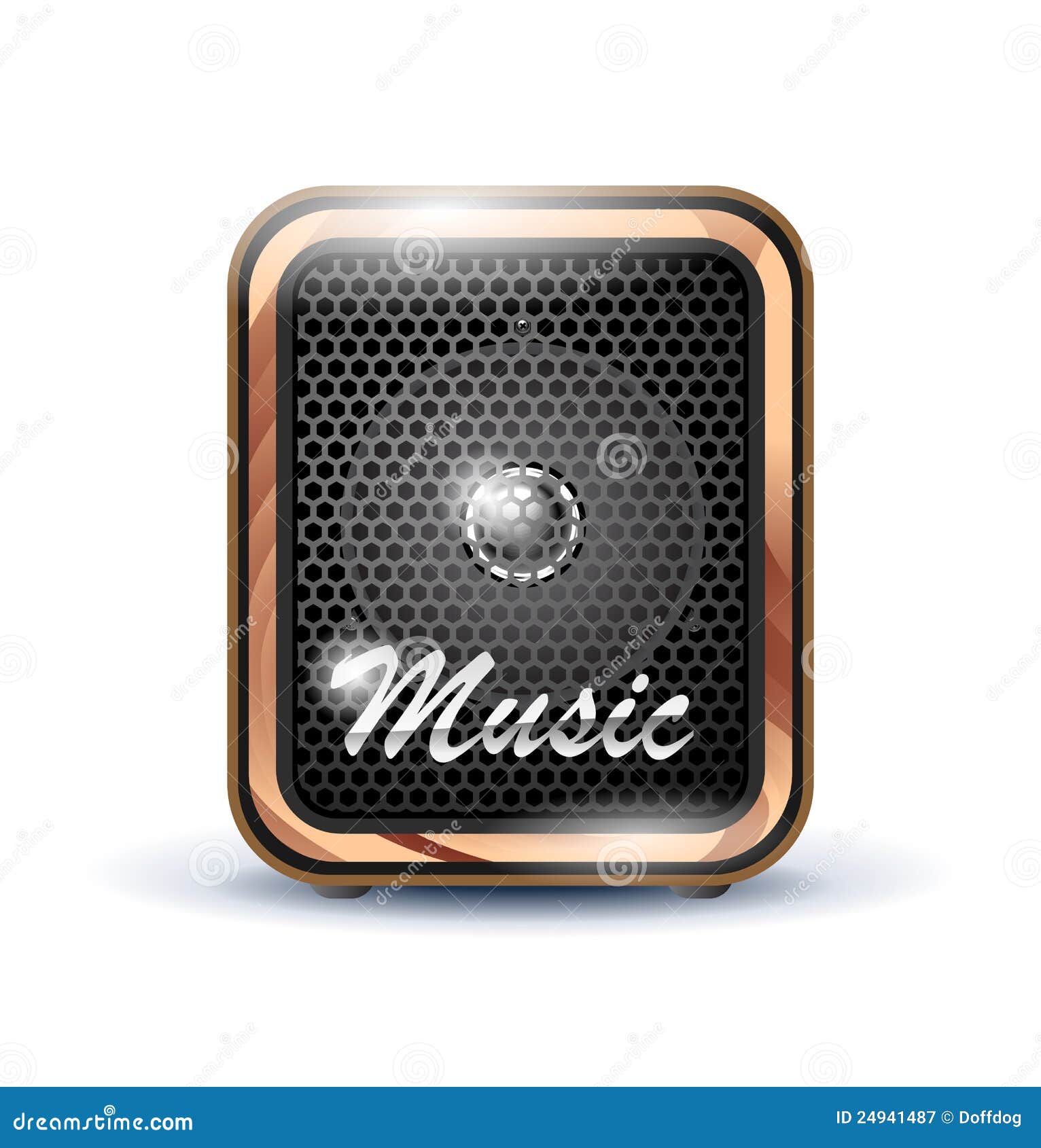 Amplifier speaker icon stock vector. Illustration of electricity 24941487