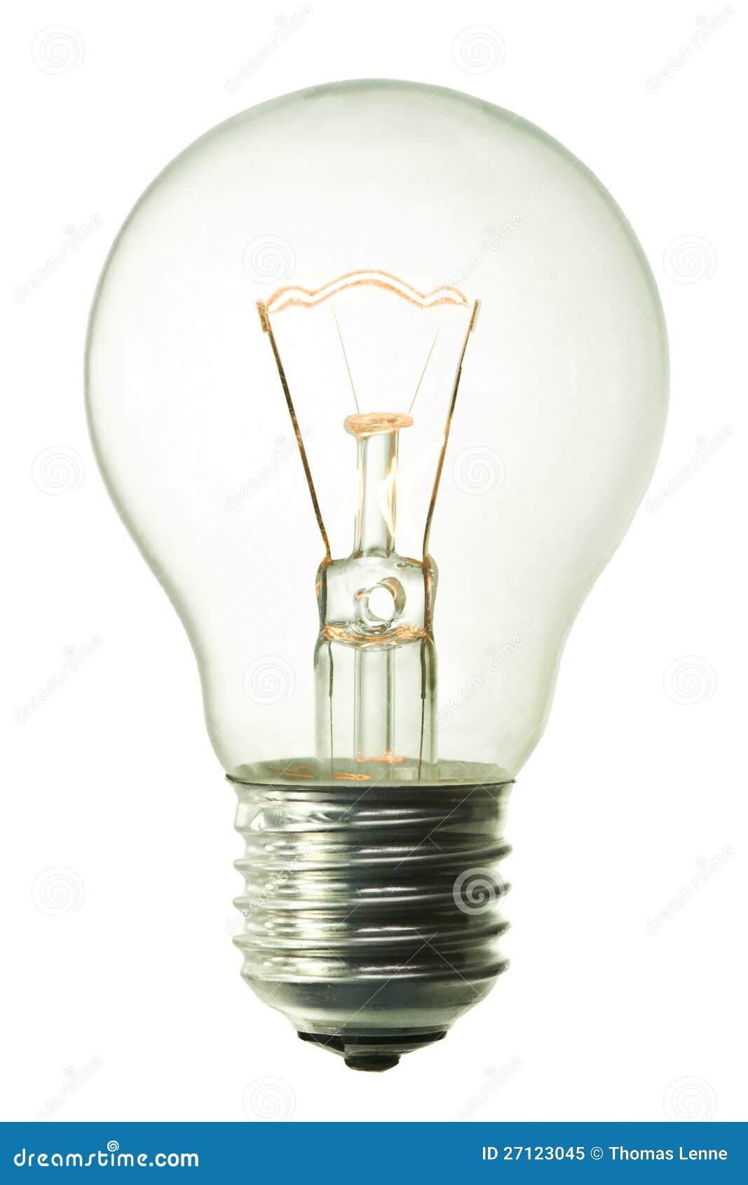 Ampoule Allumée Incandescente Image stock Image du incandescent