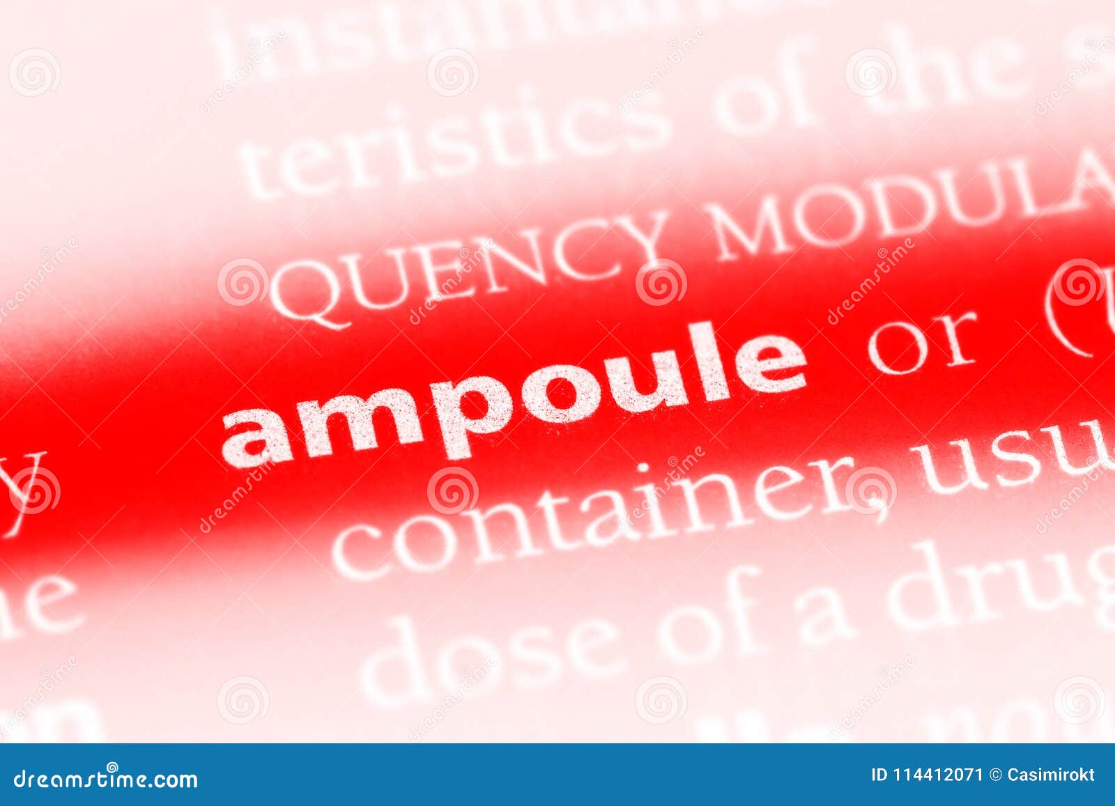 Ampoule stock image. Image of macro, dictionary, text 114412071