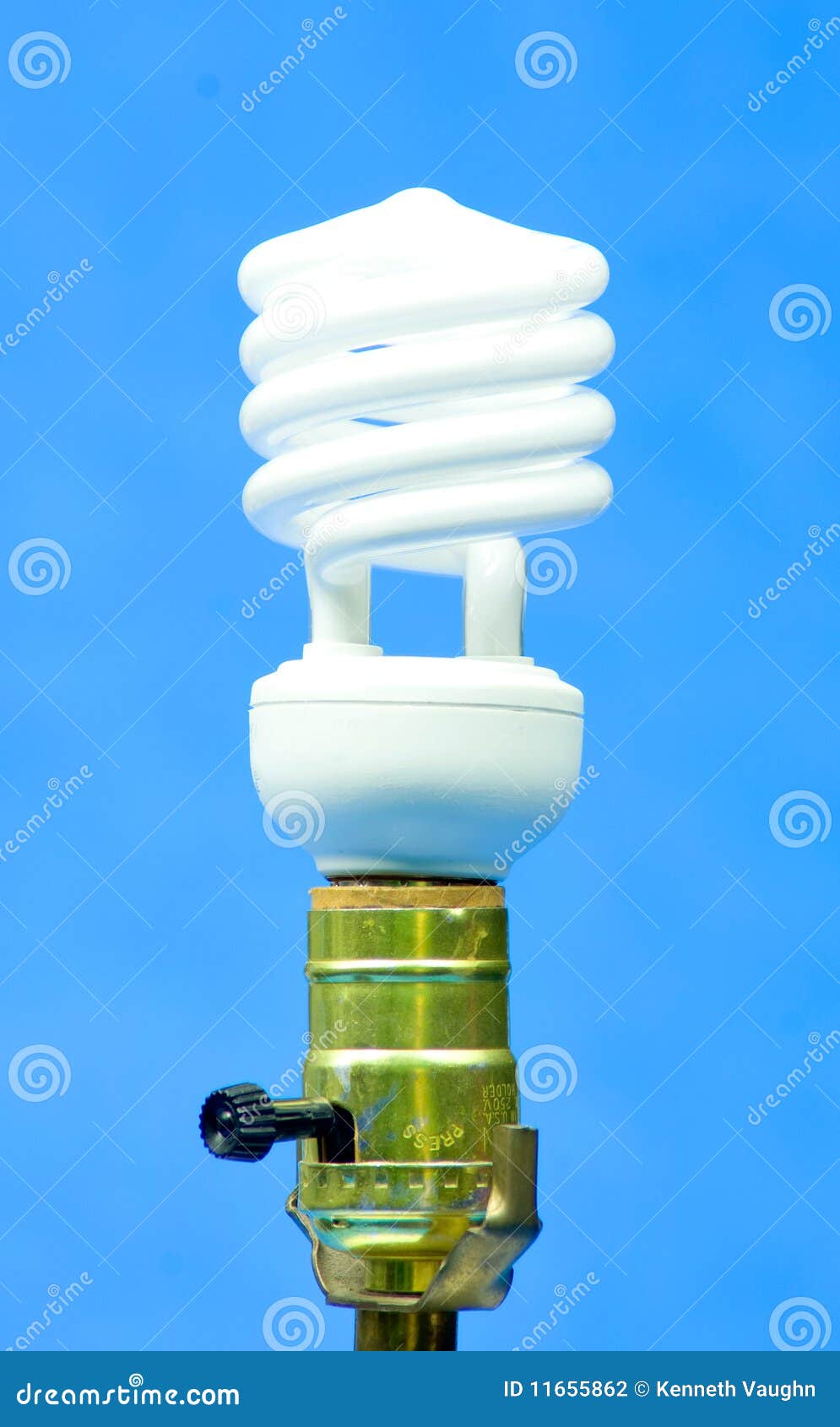 Ampoule fluorescente photo stock. Image du lumière, lampe 11655862