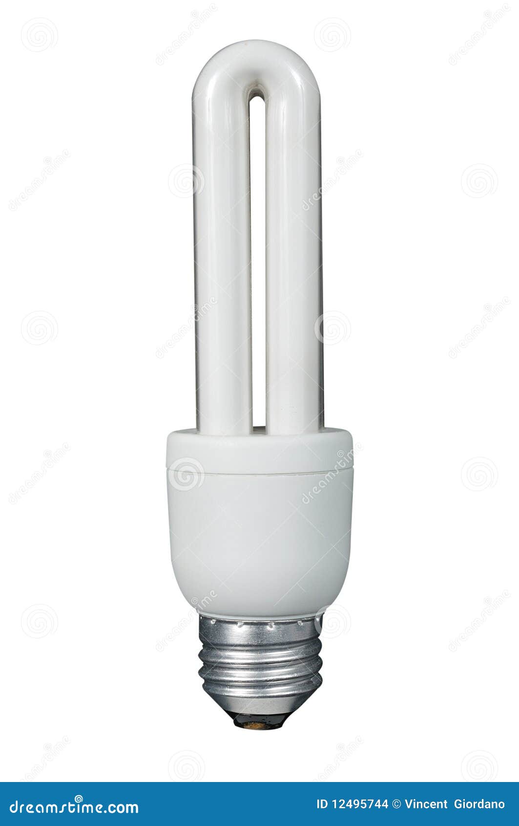 Ampoule fluorescente photo stock. Image du fluorescent 12495744