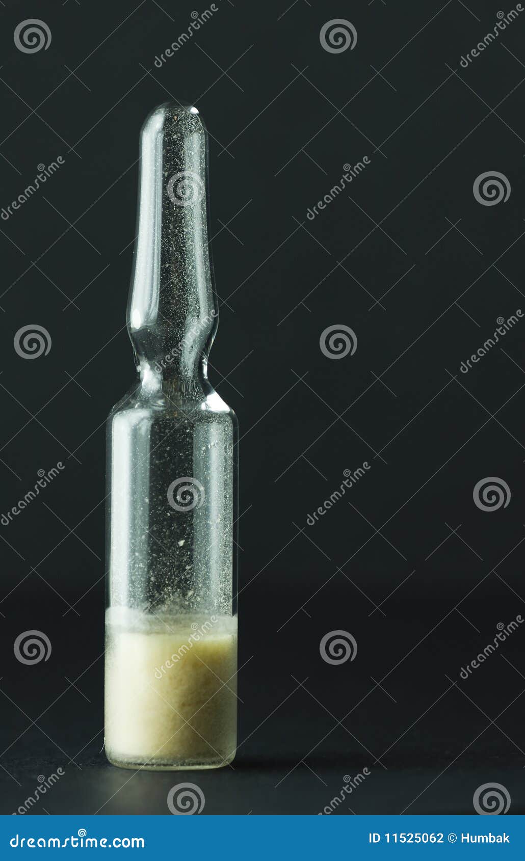 Ampoule with medicine stock photo. Image of wallpaper 11525062