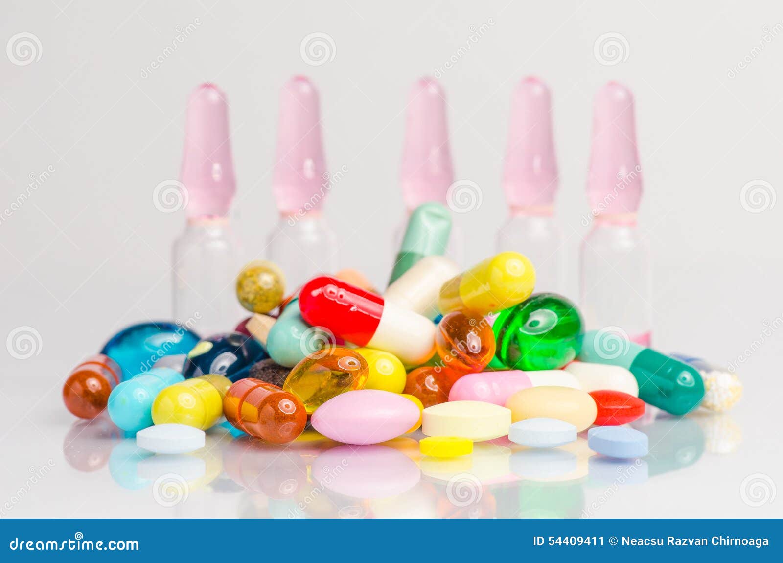 ampoule and pills