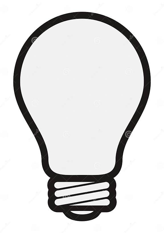 Ampoule simple illustration de vecteur. Illustration du isolement