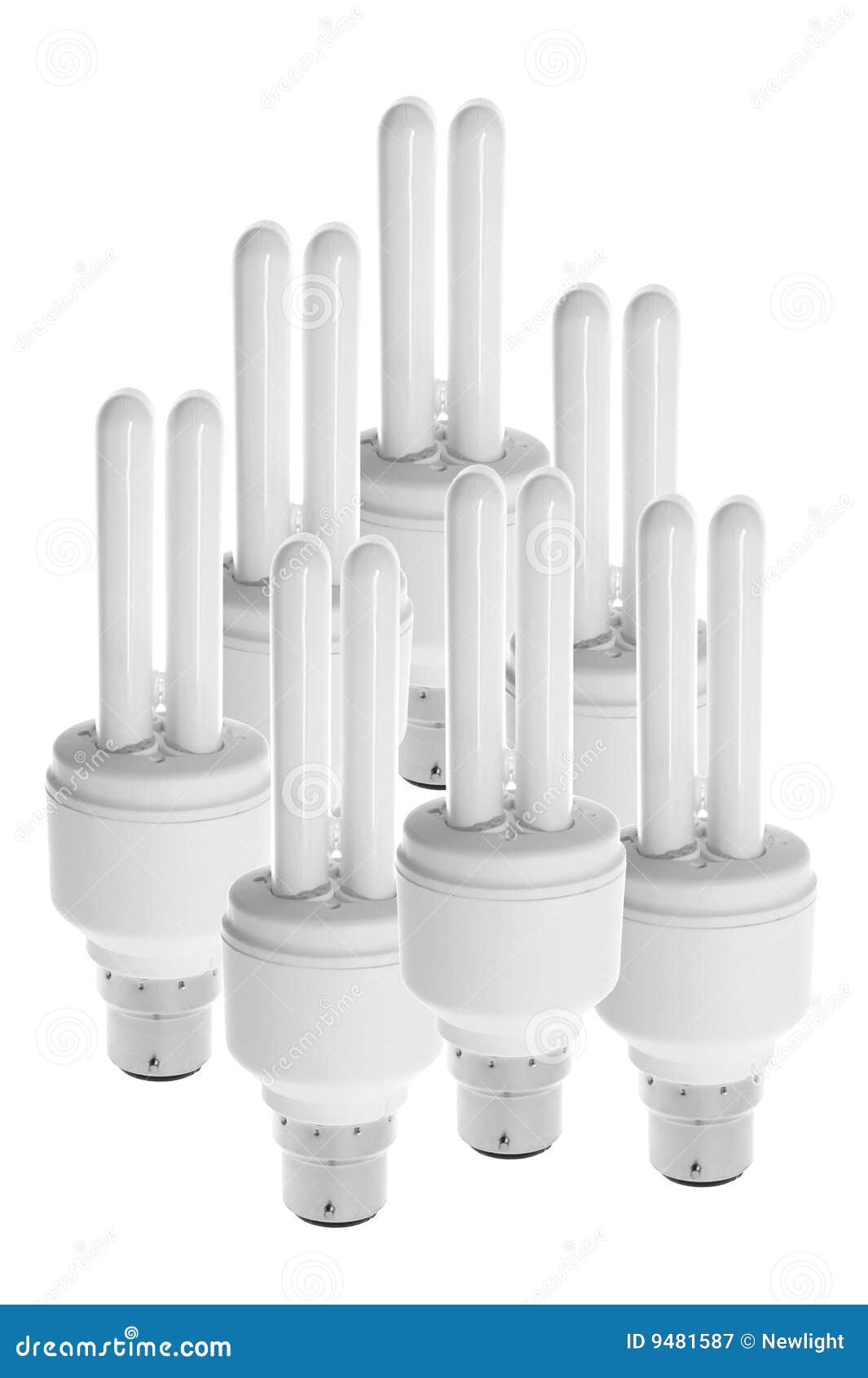 Ampoules Fluorescentes Compactes Image stock Image du toujours, électrique 9481587