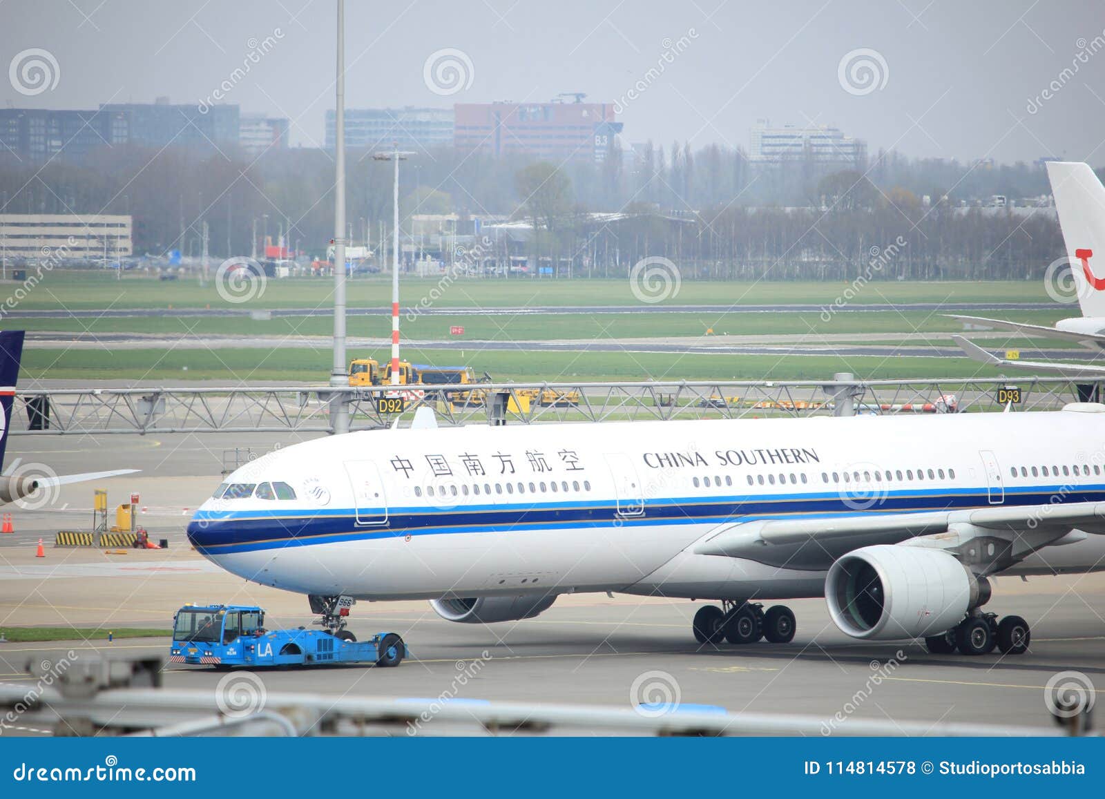 Amsterdam Airport Schiphol The Netherlands - April 14th 2018: B-5966 China Southern Airlines ...