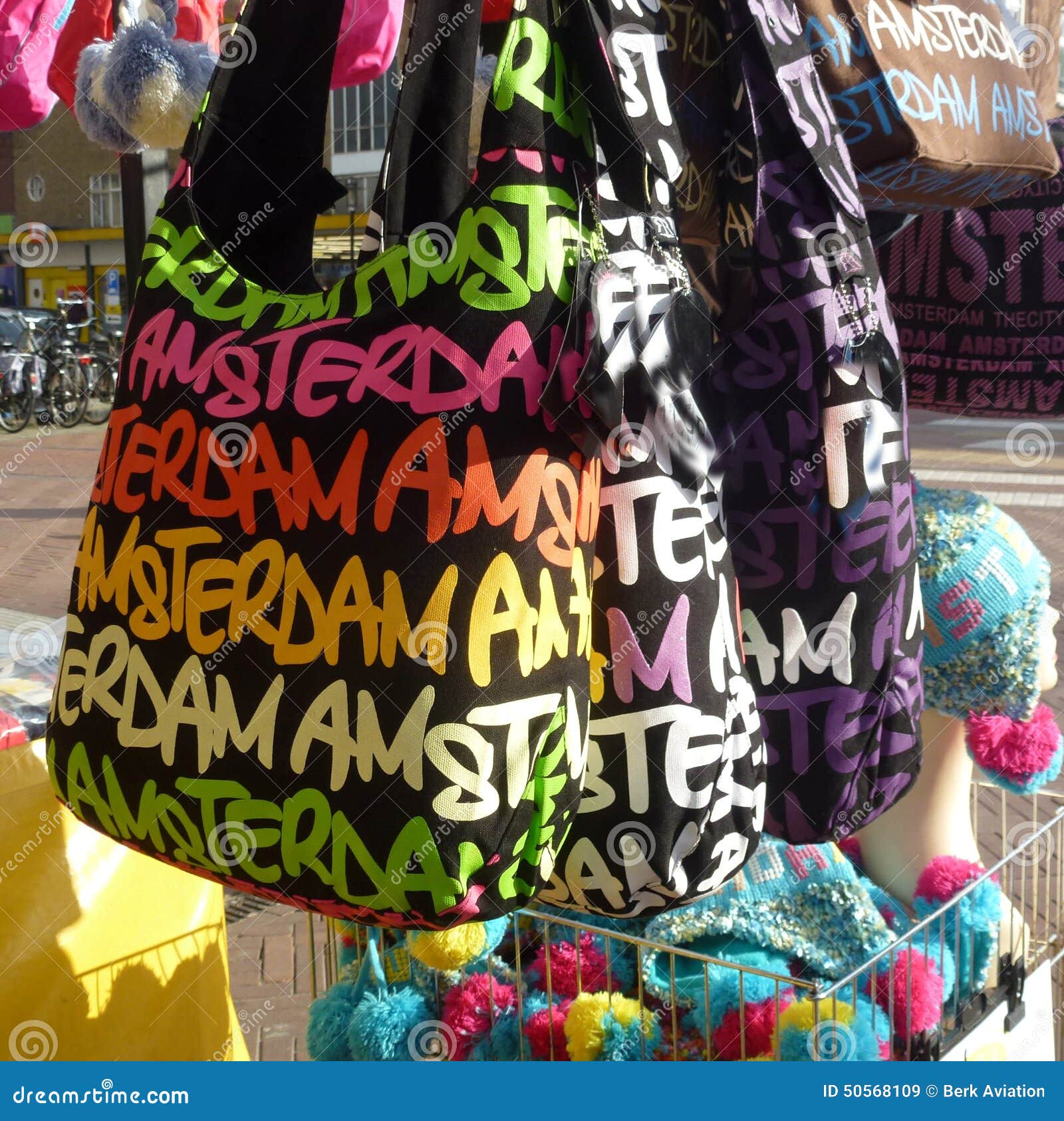 Nodig hebben creëren Reserveren Amsterdam bag stock image. Image of glasses, colorful - 50568109