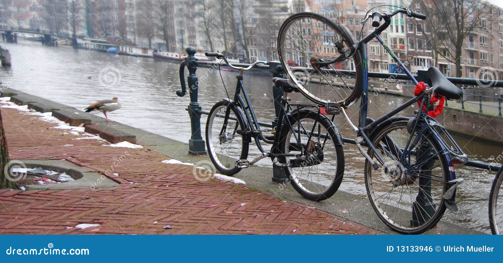 Amsterdam Bikes stock photo. Image of house, architecture 13133946