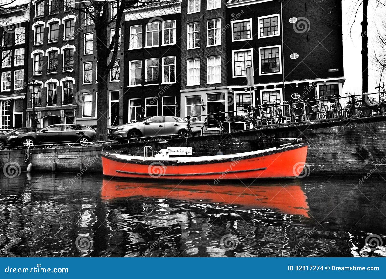 Amsterdam boats stock photo. Image of black, interesting - 82817274