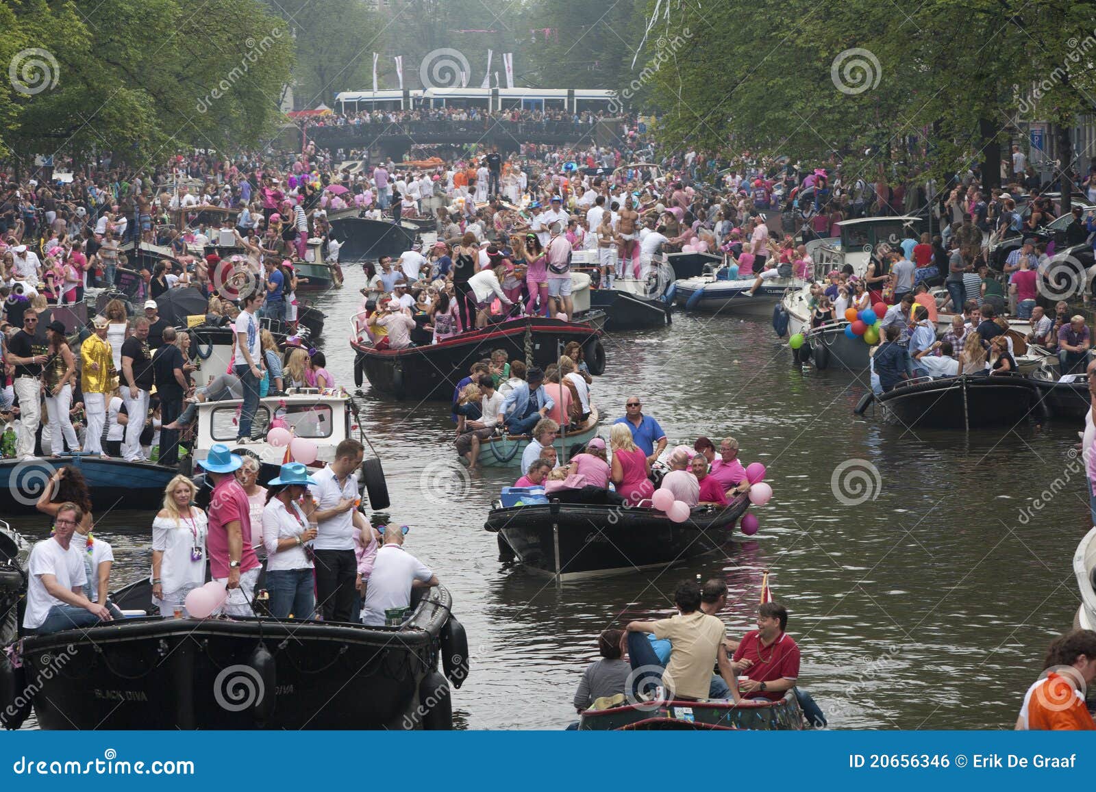 Amsterdam Canal Parade 2011 Editorial Photo Image Of Group Celebration 20656346