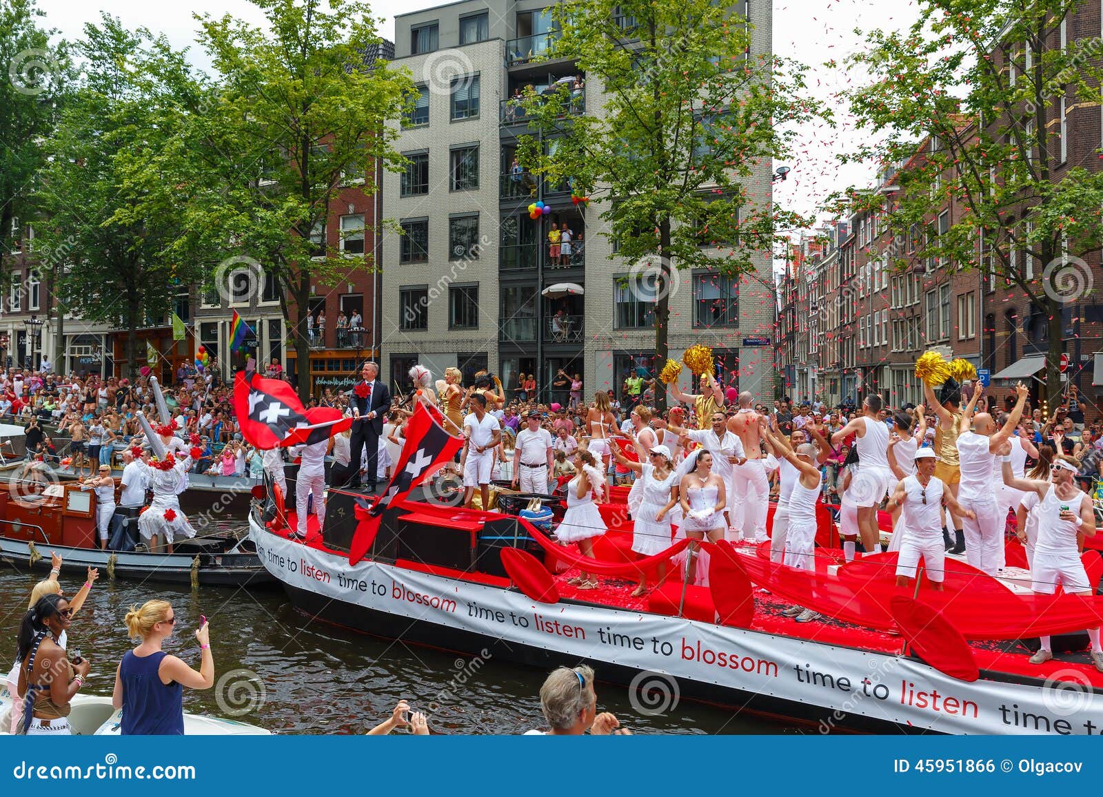 Amsterdam Canal Parade 2014 Editorial Photo Image 45951866