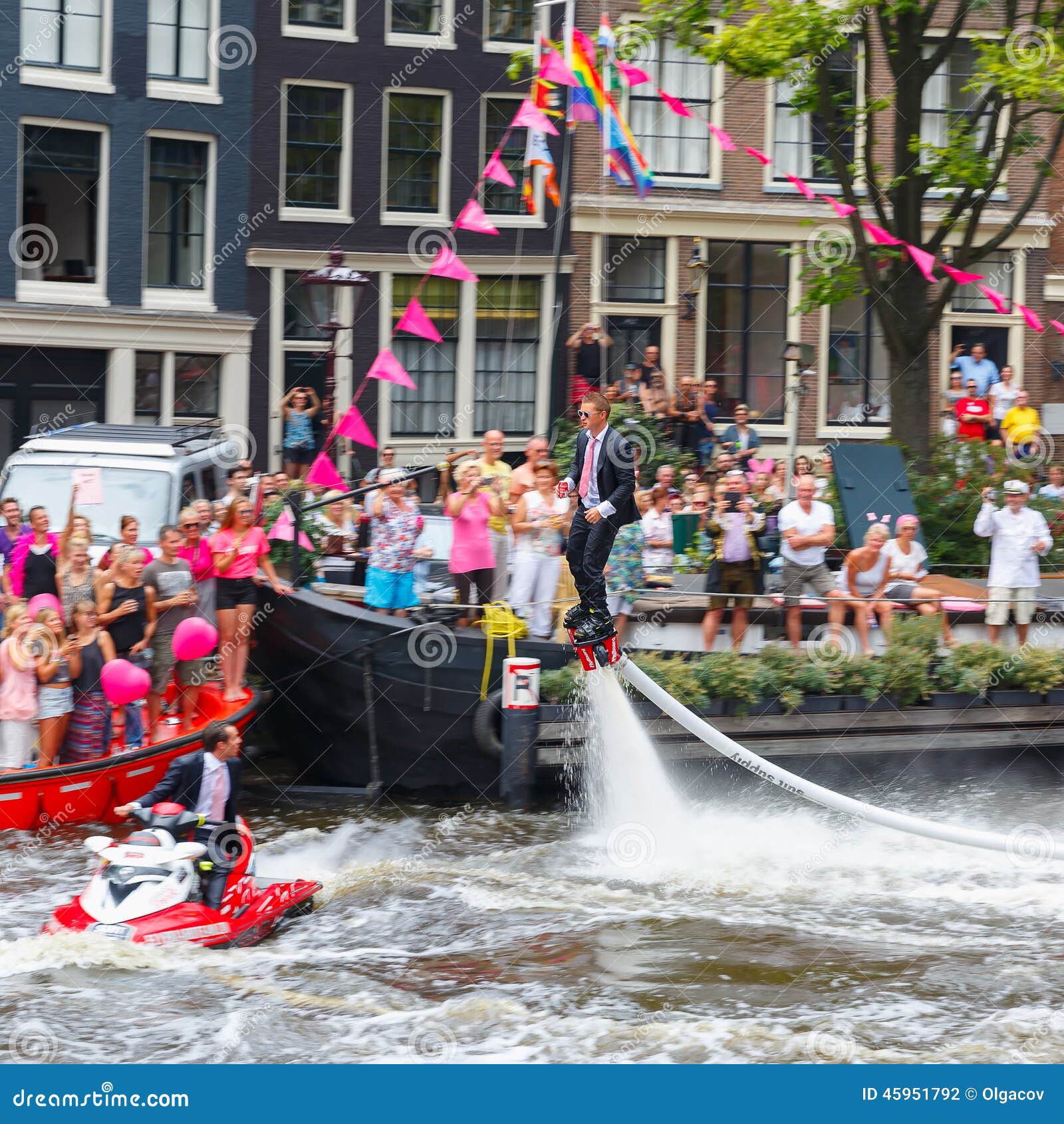 Amsterdam Canal Parade 2014 Editorial Photography Image