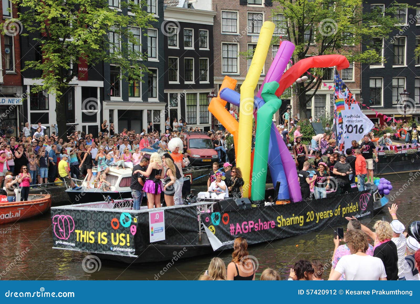 Amsterdam Gay Pride Canal Parade Editorial Photography Image Of Parade Lesbian 57420912