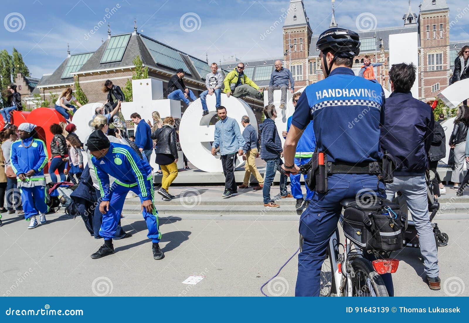 Amsterdam, Netherlands - April 31, 2017 : the Handhaving Police ...