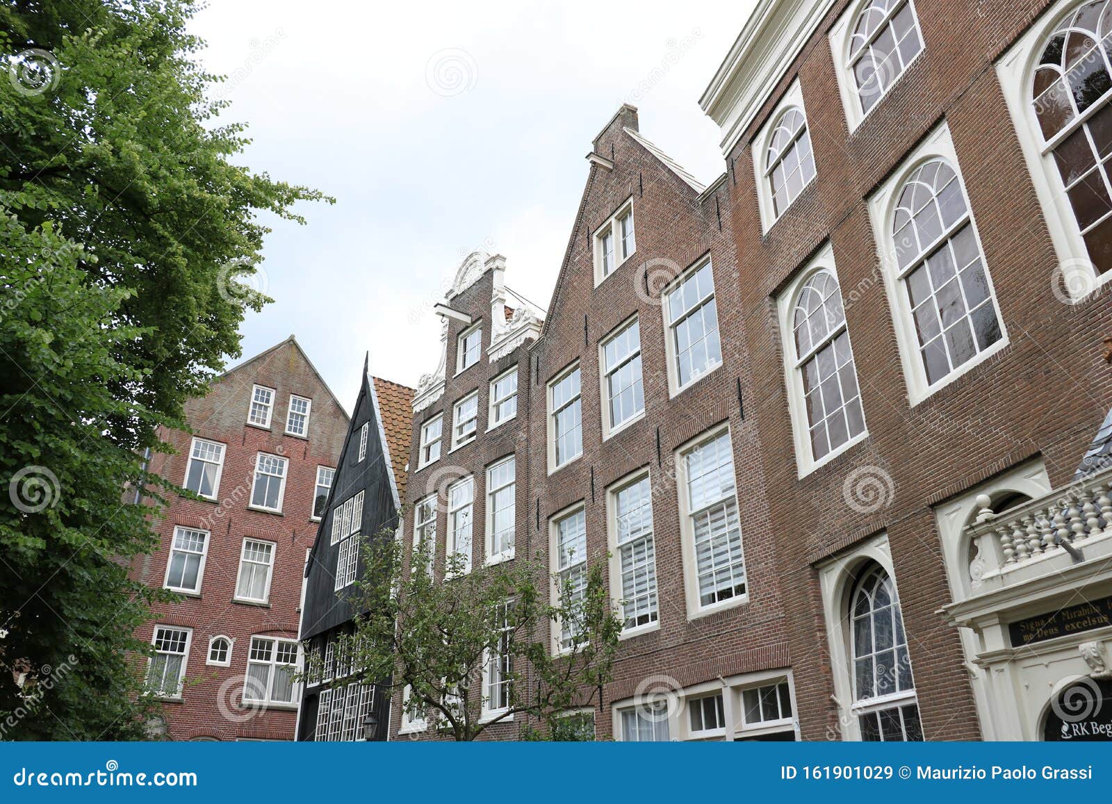 Begijnhof The Courtyard Of The Beguines In The City Center A N