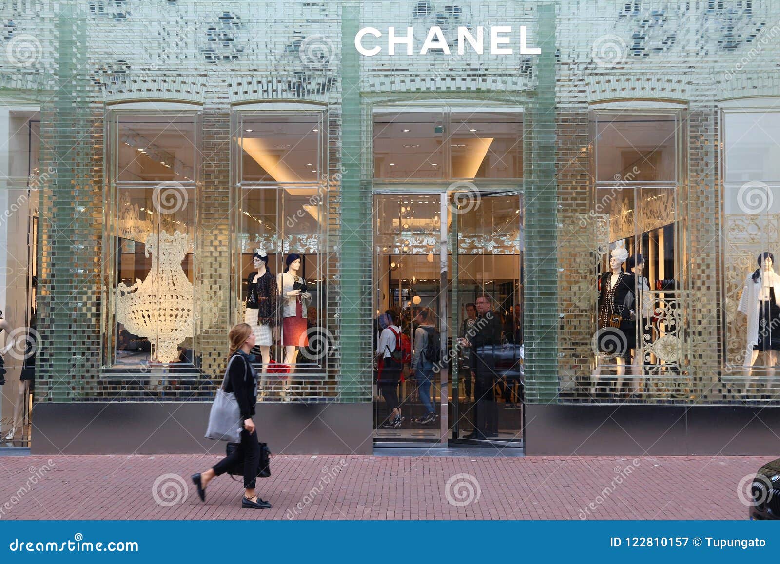 Chanel fashion brand editorial photography. Image of industry