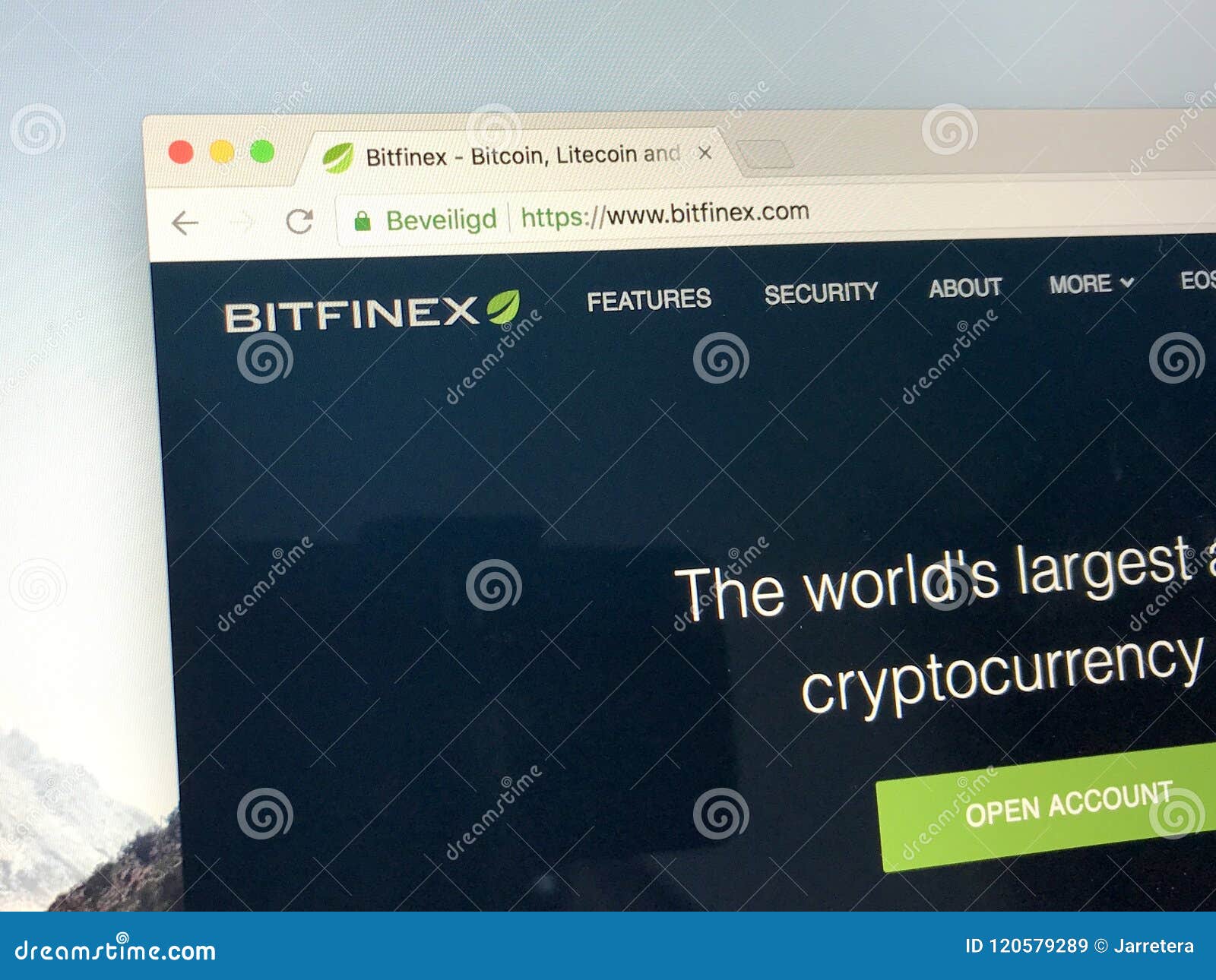Homepage of Bitfinex editorial stock image. Image of ...