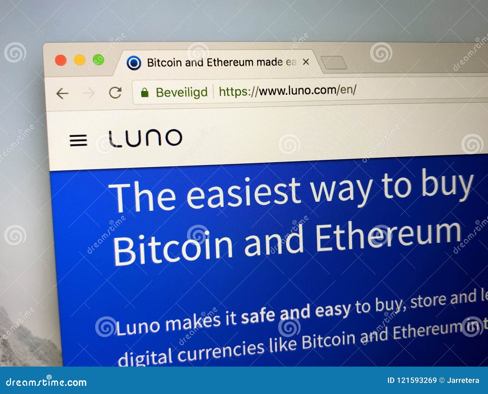 Homepage Of Luno Exchange Editorial Stock Image Image Of Symbol - 