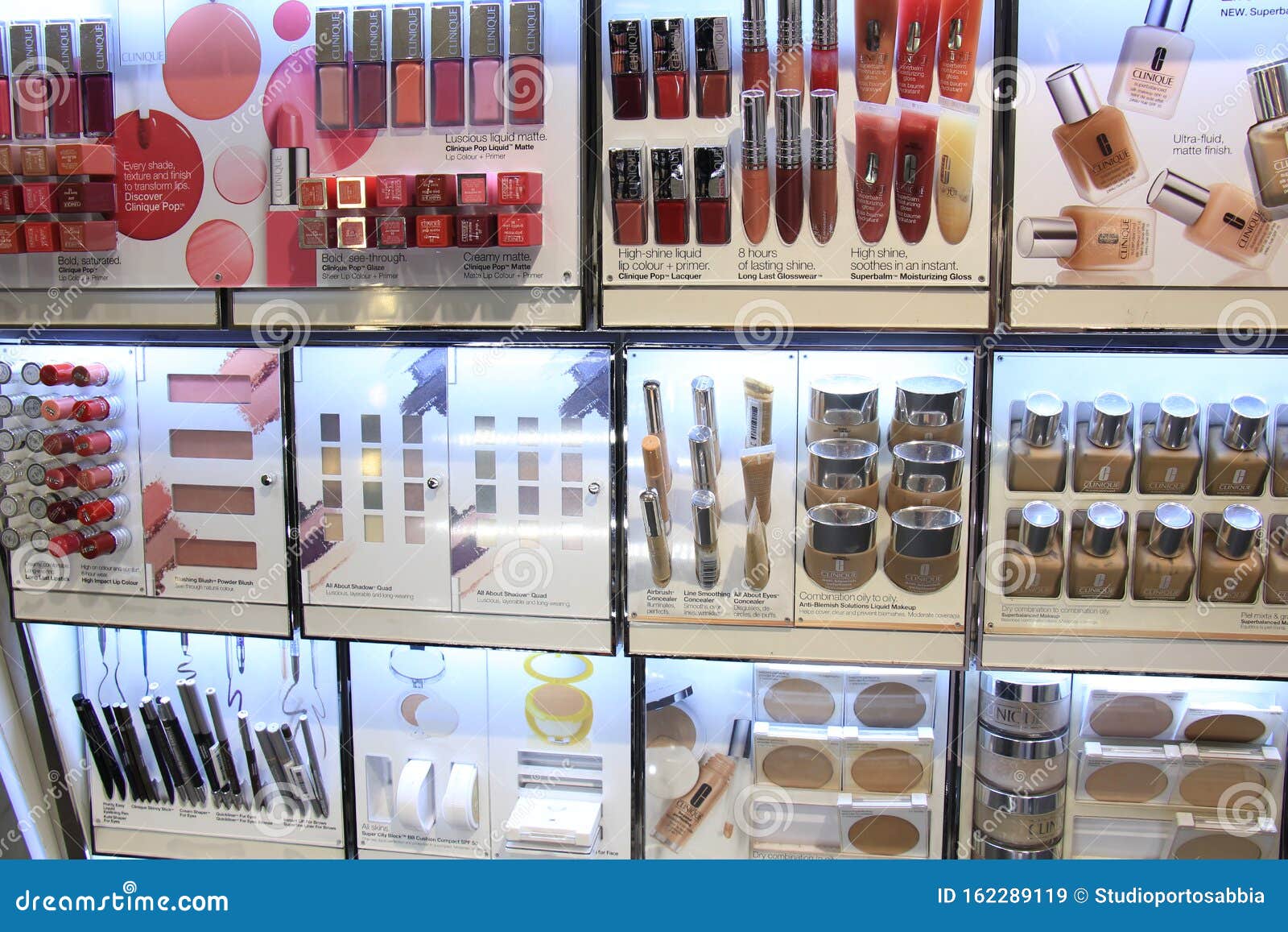 Amsterdam, the Netherlands, May, 26th 2017: Various Clinique Cosmetic  Products Editorial Stock Image - Image of counter, display: 162289119