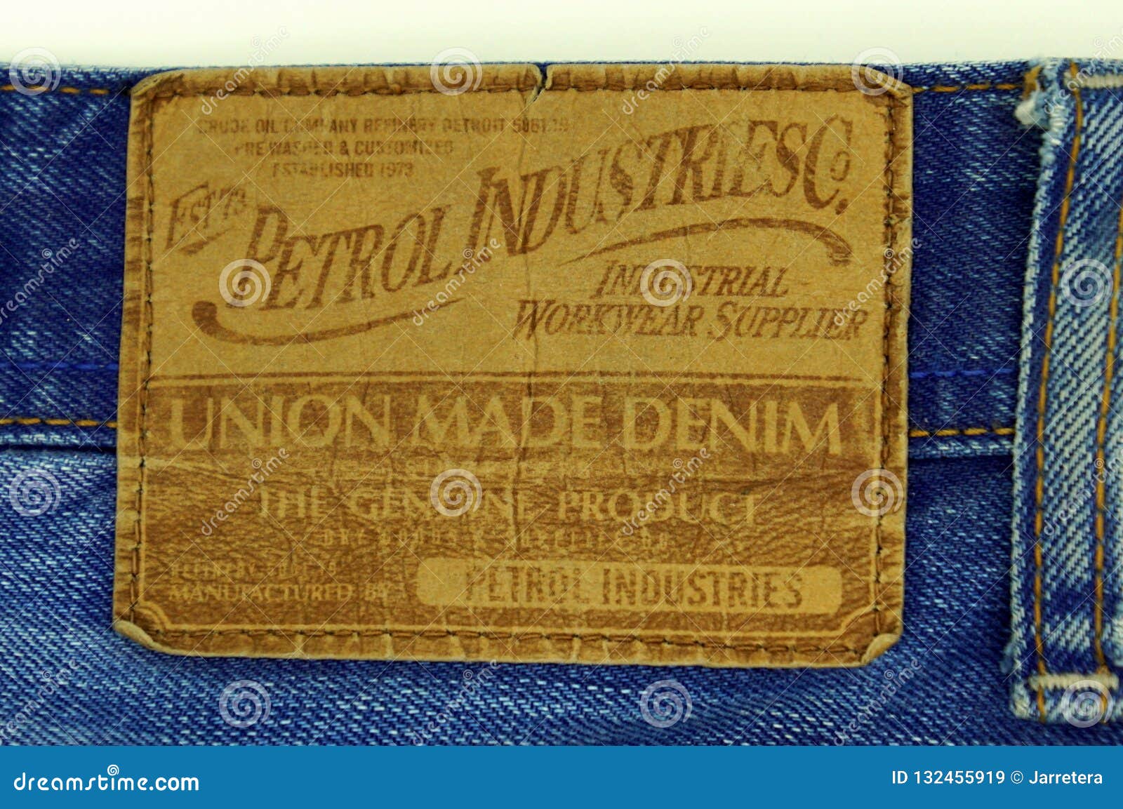 Petrol Industries Jeans Label Editorial Stock Image - Image of isolated ...