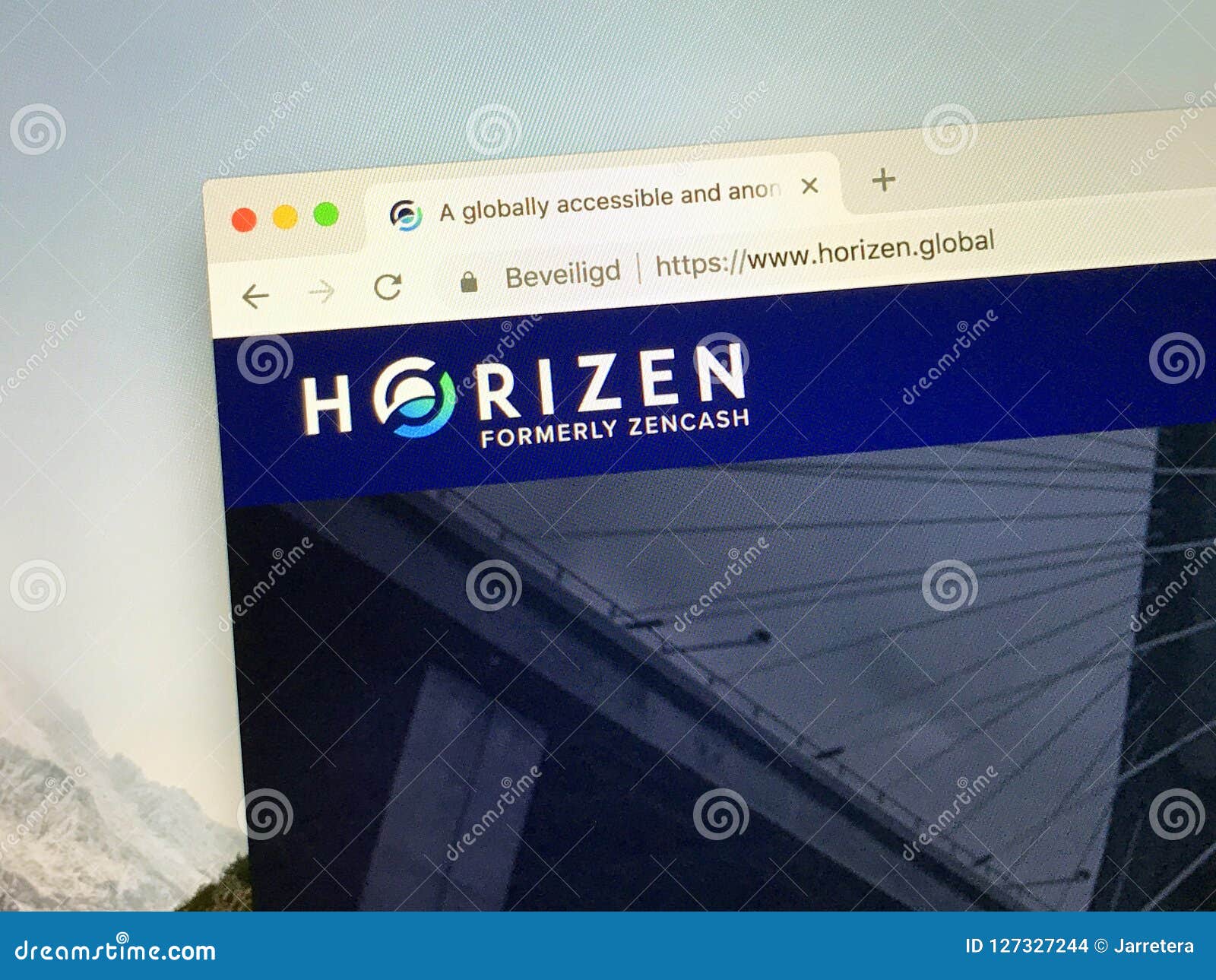 Website Of Cryptocurrency Horizen Editorial Stock Image ...