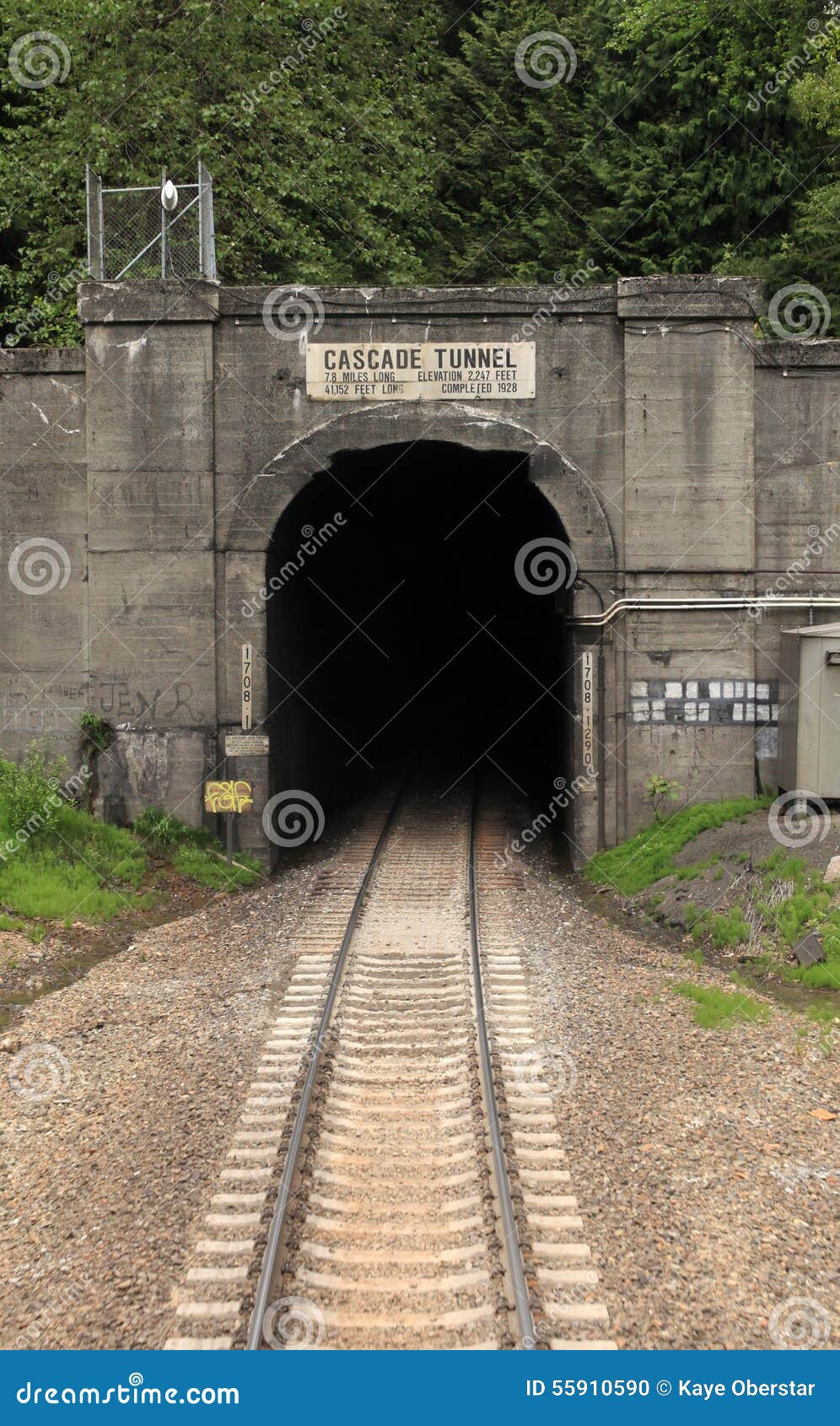 Amtrak through the Cascade Tunnel in Montana Stock Photo Image of