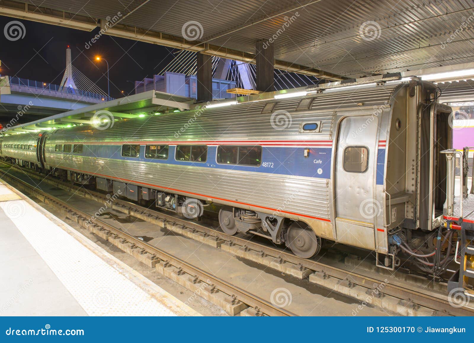 Amtrak Train in Boston, Massachusetts, USA Editorial Image - Image of ...